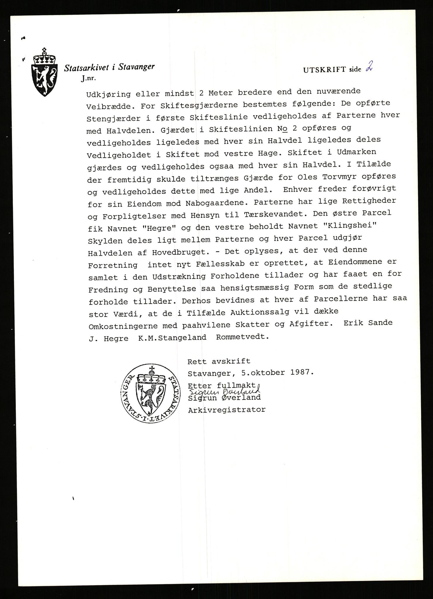 Statsarkivet i Stavanger, AV/SAST-A-101971/03/Y/Yj/L0047: Avskrifter sortert etter gårdsnavn: Kirketeigen - Klovning, 1750-1930, p. 504