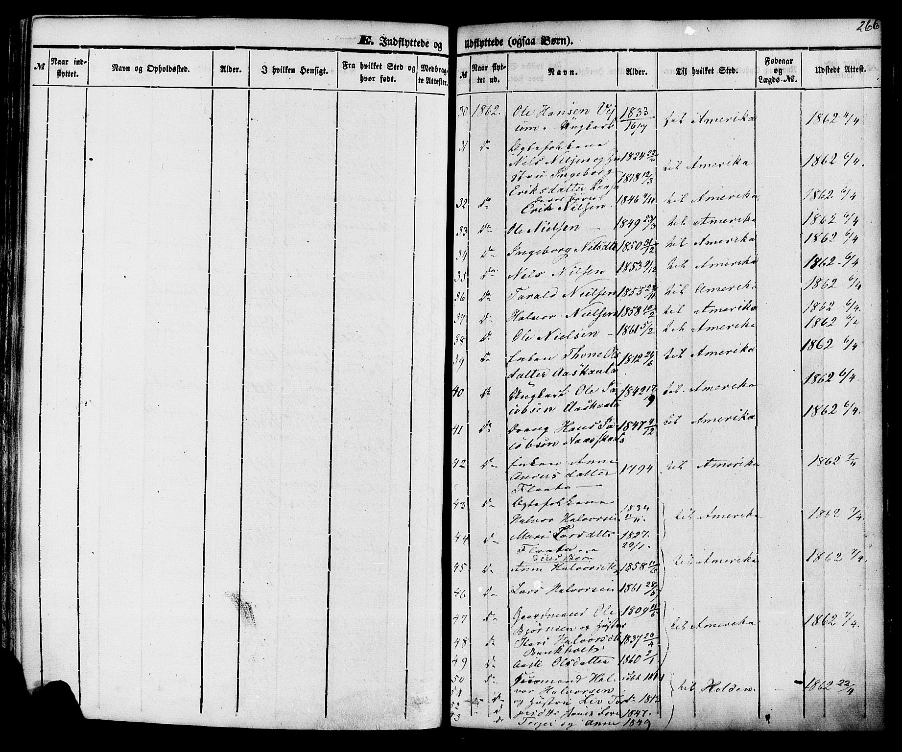 Sauherad kirkebøker, AV/SAKO-A-298/F/Fa/L0007: Parish register (official) no. I 7, 1851-1873, p. 266