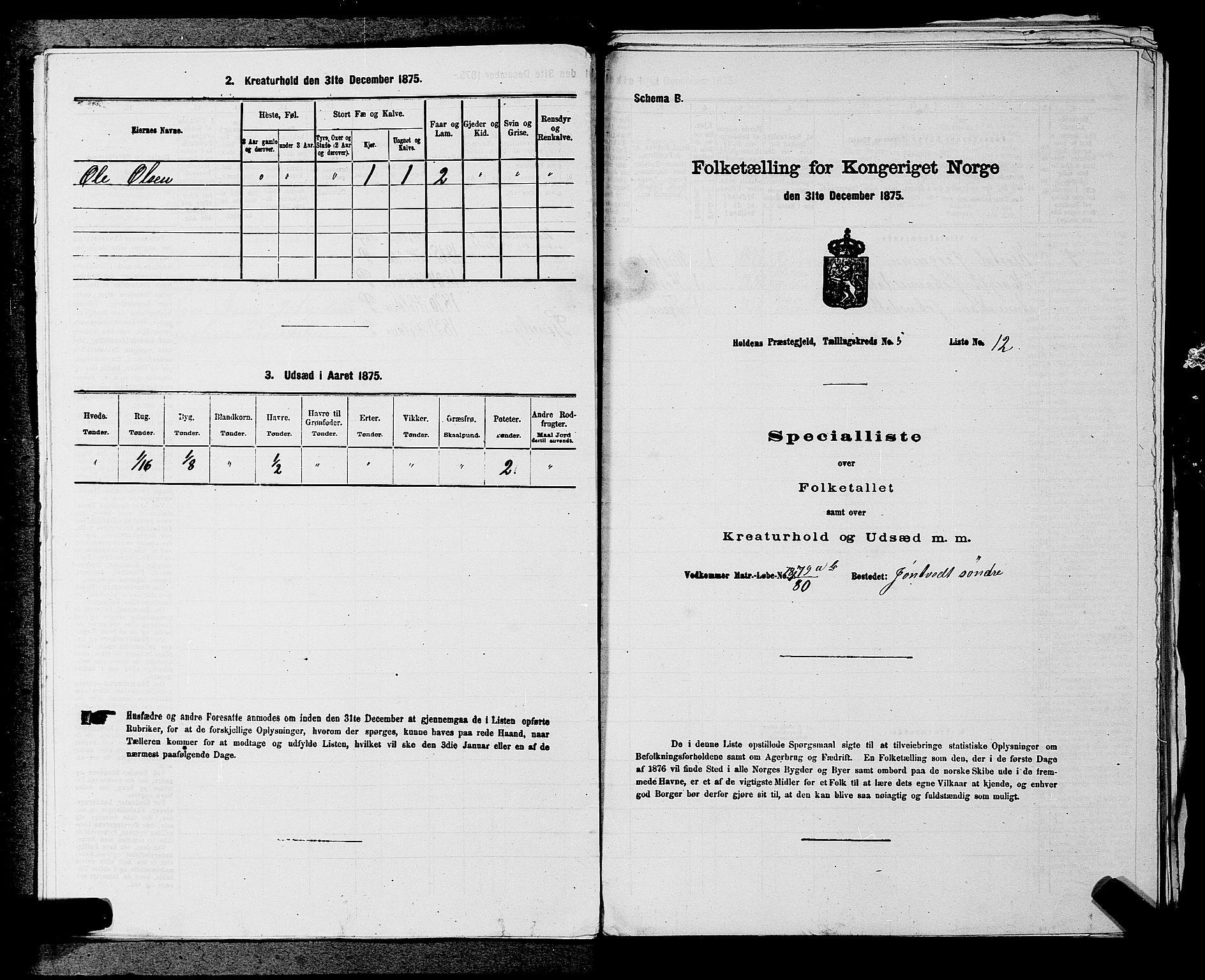 SAKO, 1875 census for 0819P Holla, 1875, p. 628