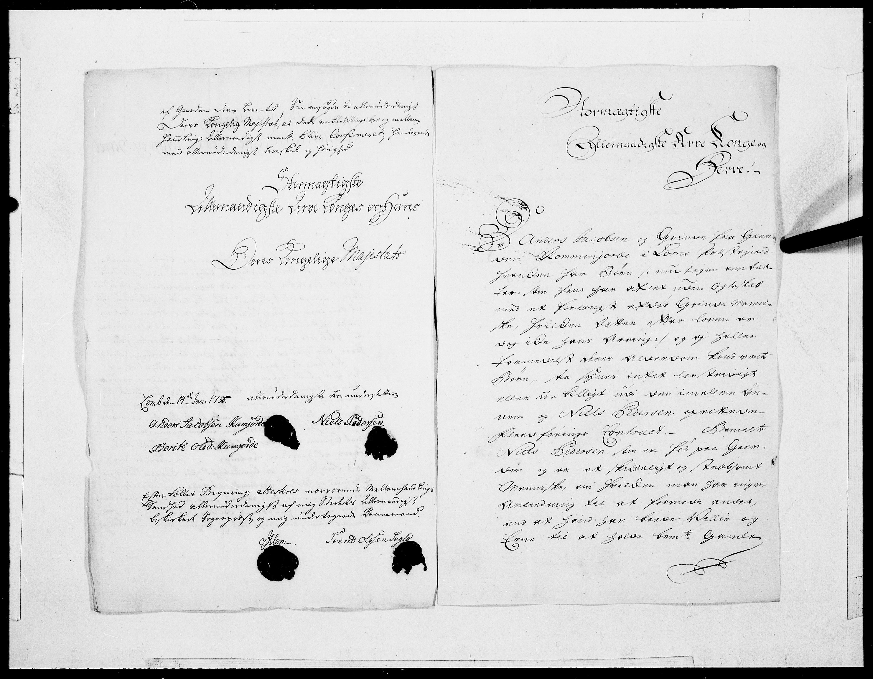 Danske Kanselli 1572-1799, AV/RA-EA-3023/F/Fc/Fcc/Fcca/L0172: Norske innlegg 1572-1799, 1756, p. 6