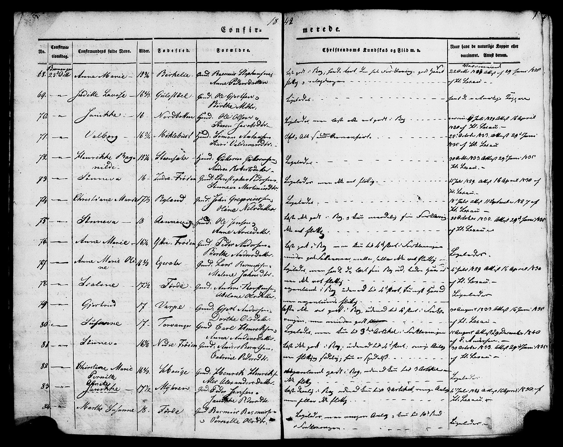 Kinn sokneprestembete, AV/SAB-A-80801/H/Haa/Haaa/L0007: Parish register (official) no. A 7, 1841-1858, p. 7