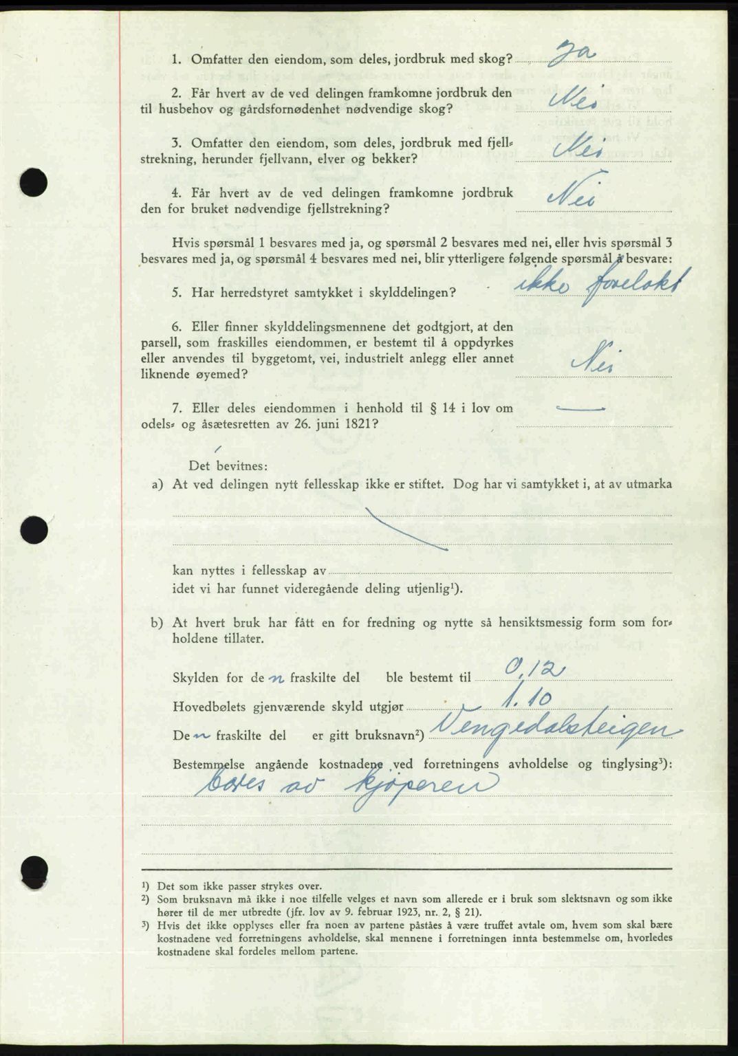 Romsdal sorenskriveri, AV/SAT-A-4149/1/2/2C: Mortgage book no. A21, 1946-1946, Diary no: : 2296/1946