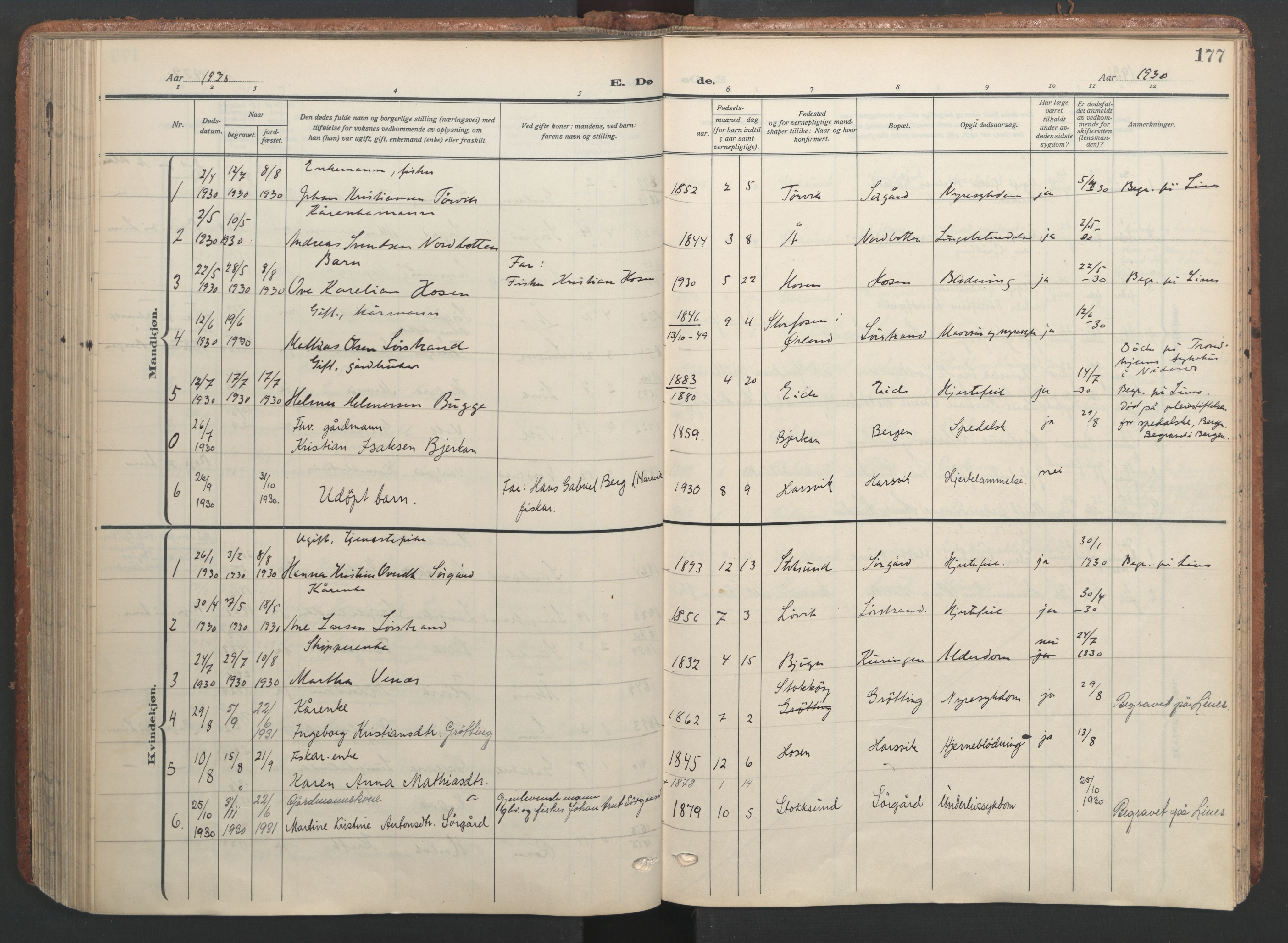 Ministerialprotokoller, klokkerbøker og fødselsregistre - Sør-Trøndelag, AV/SAT-A-1456/656/L0694: Parish register (official) no. 656A03, 1914-1931, p. 177