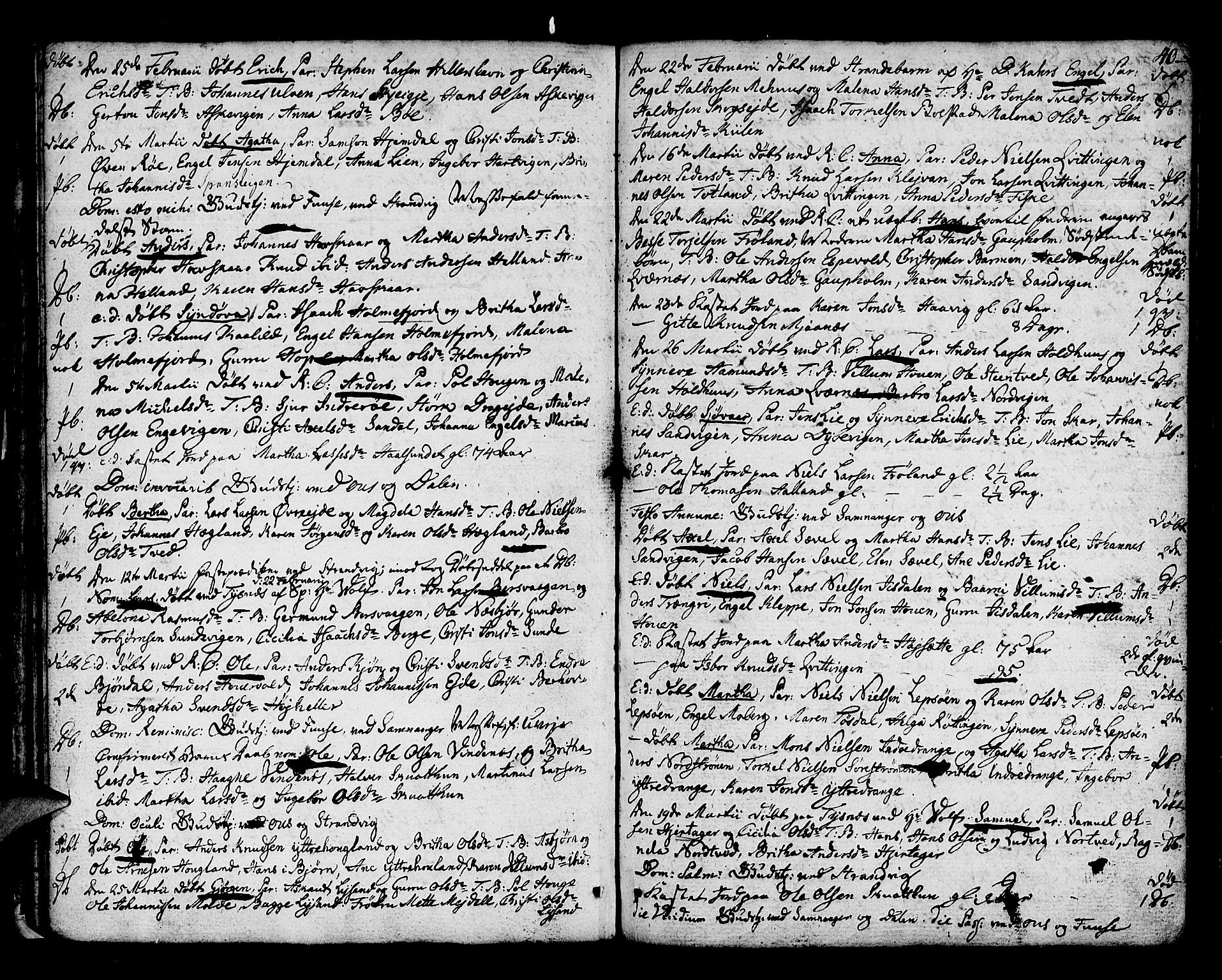 Os sokneprestembete, AV/SAB-A-99929: Parish register (official) no. A 11, 1789-1815, p. 40