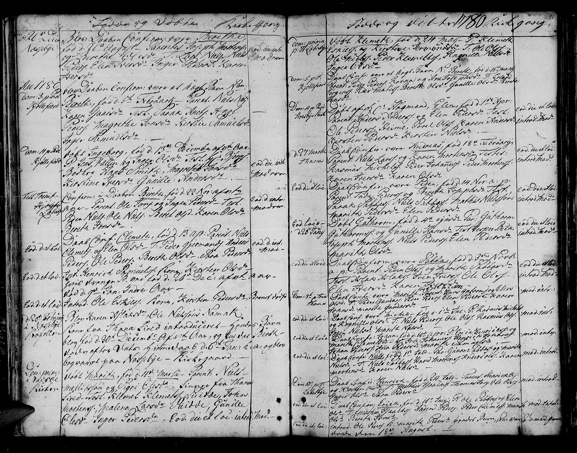 Lebesby sokneprestkontor, SATØ/S-1353/H/Ha/L0001kirke: Parish register (official) no. 1, 1751-1816, p. 40