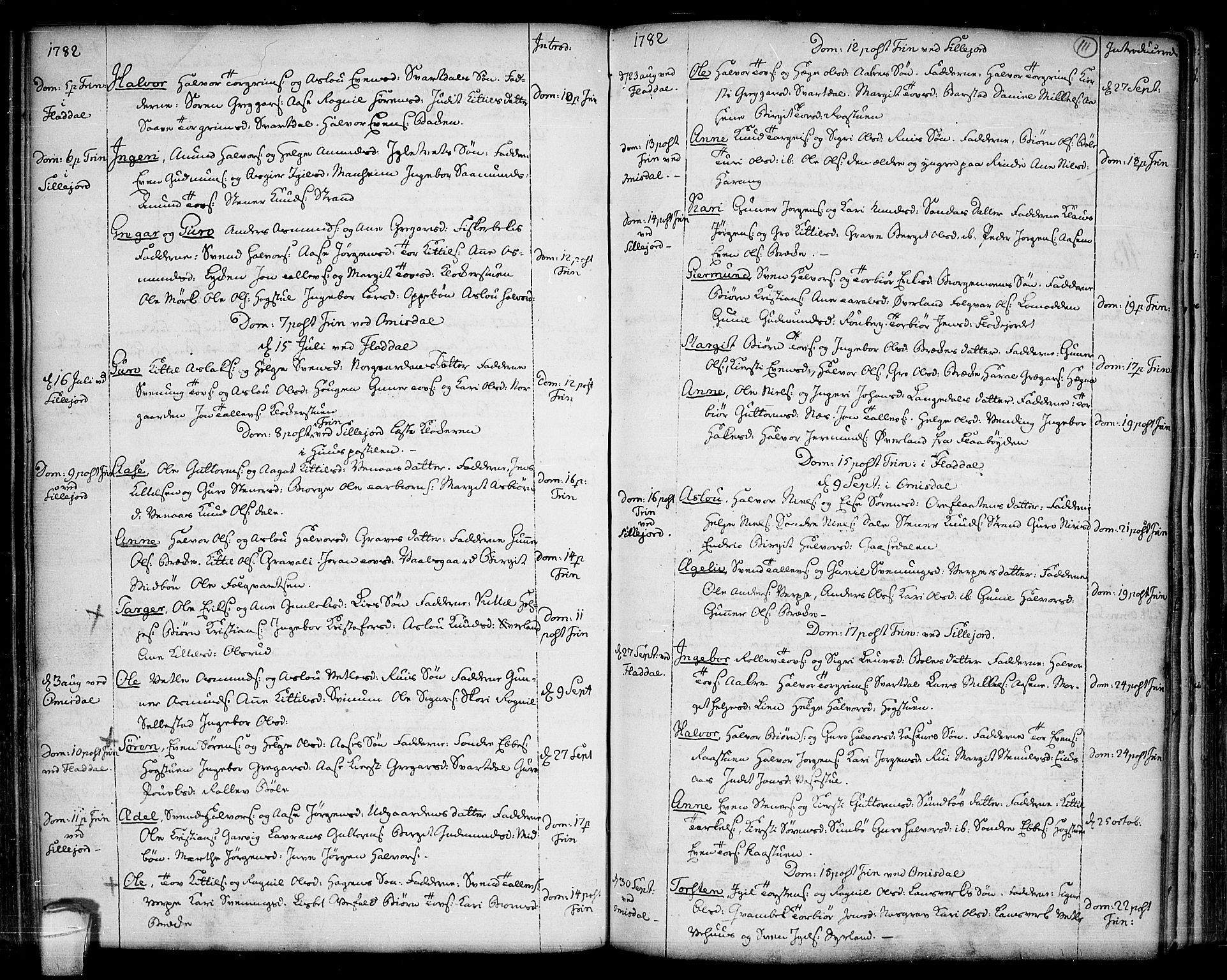 Seljord kirkebøker, AV/SAKO-A-20/F/Fa/L0007: Parish register (official) no. I 7, 1755-1800, p. 111