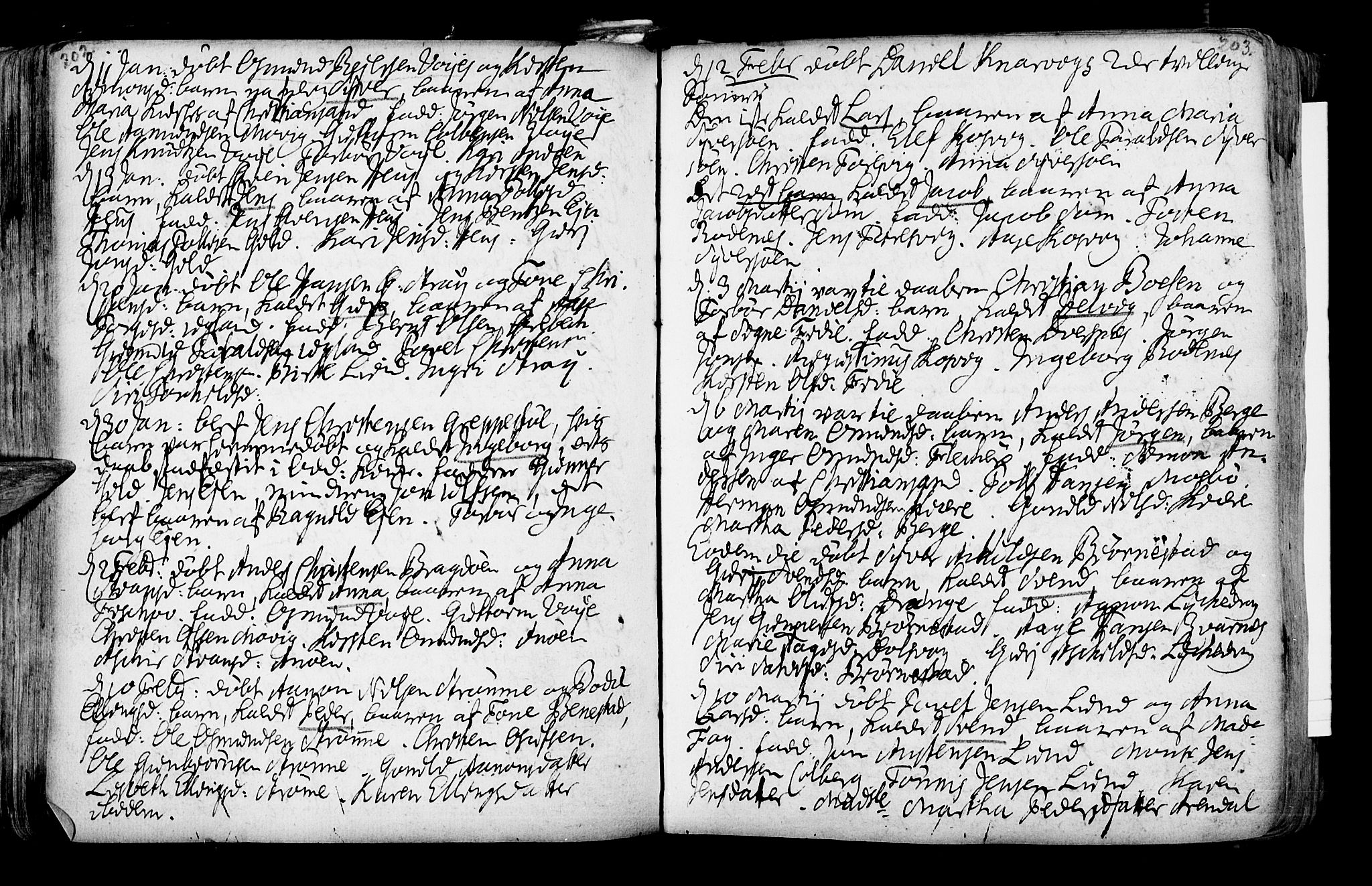 Oddernes sokneprestkontor, SAK/1111-0033/F/Fa/Faa/L0002: Parish register (official) no. A 2, 1719-1764, p. 202-203