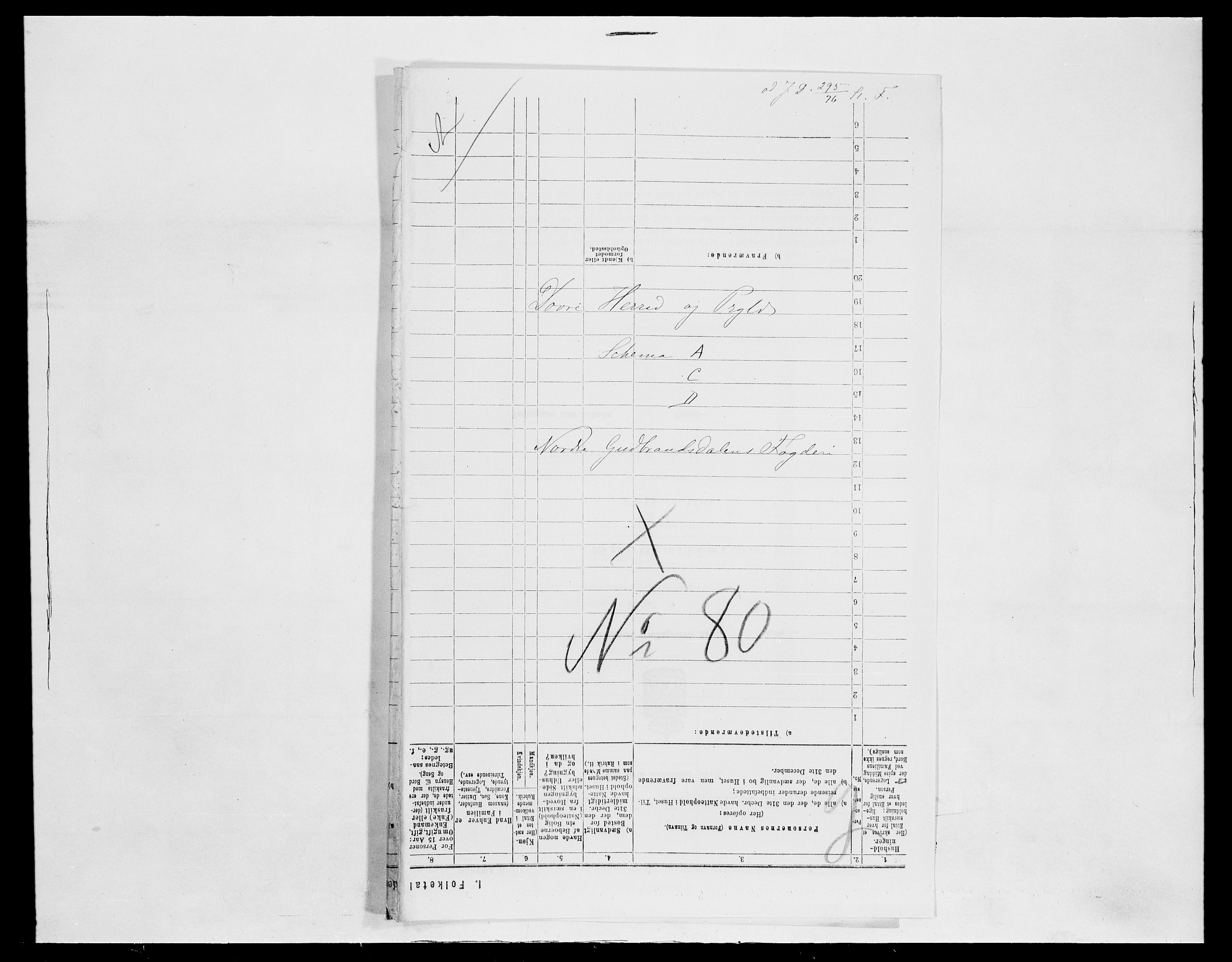 SAH, 1875 census for 0511P Dovre, 1875, p. 8