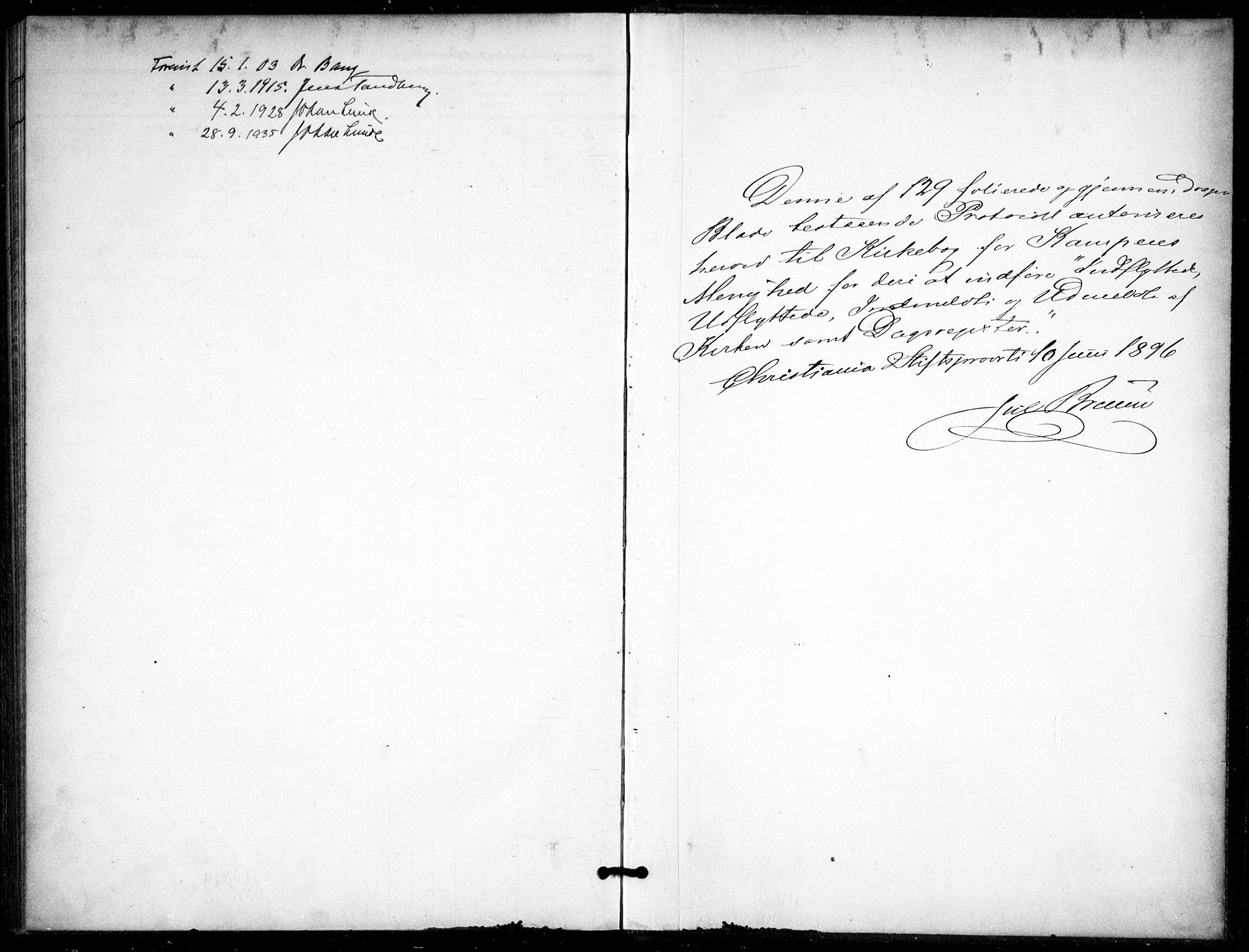 Kampen prestekontor Kirkebøker, AV/SAO-A-10853/F/Fb/L0003: Parish register (official) no. II 3, 1896-1936