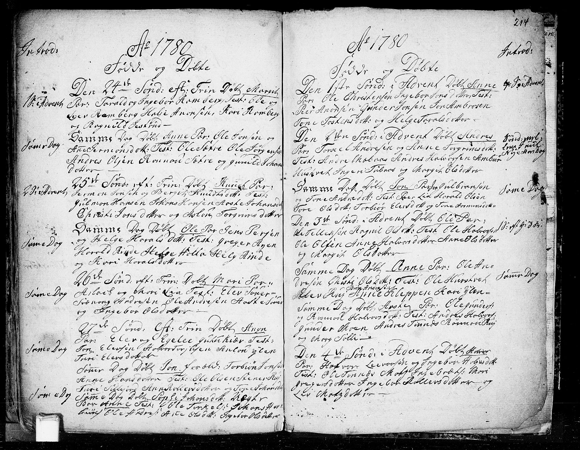 Heddal kirkebøker, SAKO/A-268/F/Fa/L0003: Parish register (official) no. I 3, 1723-1783, p. 214