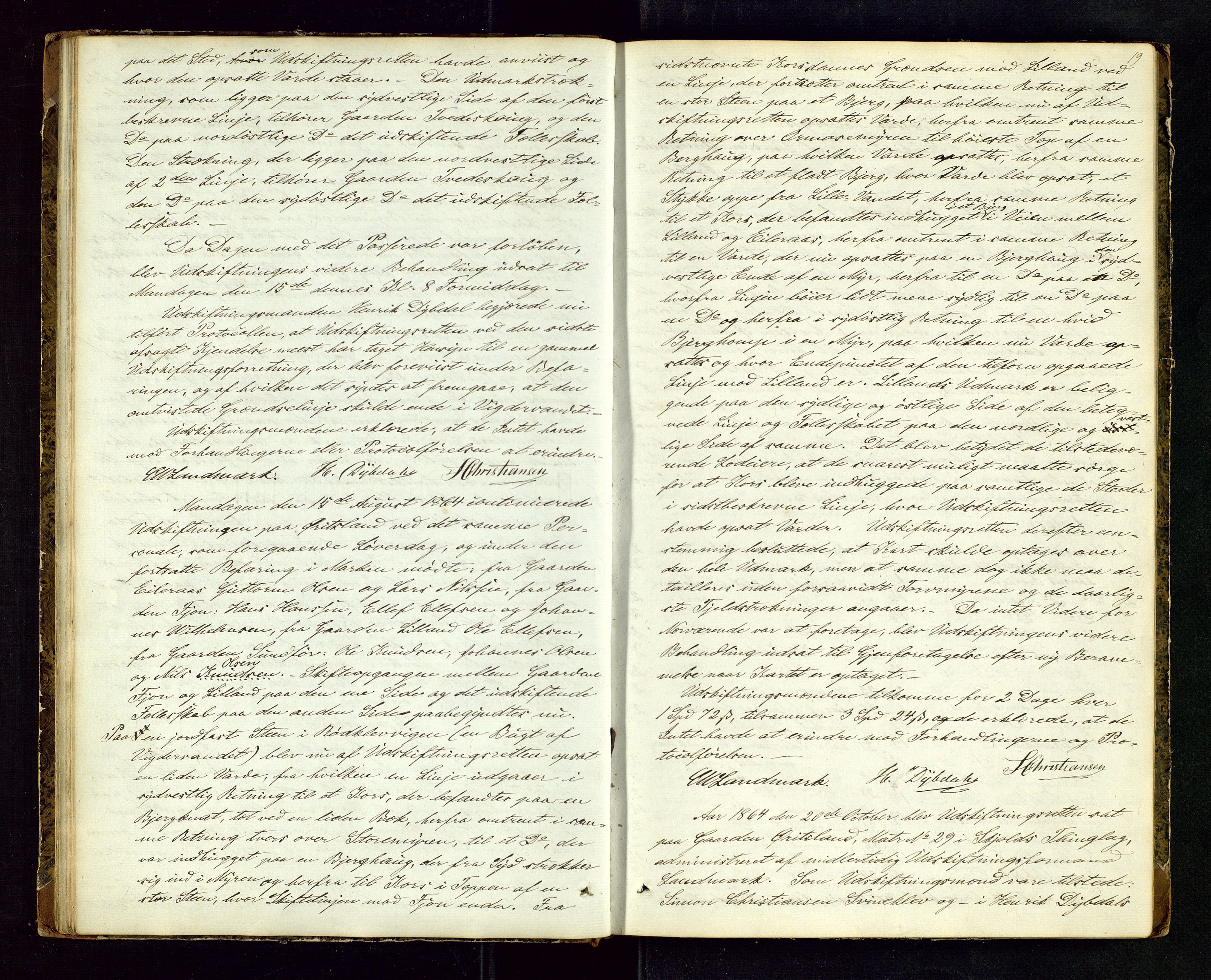 Rogaland jordskifterett, AV/SAST-A-102426/Oa/L0029: Forhandlingsprotokoll, 1863-1866, p. 19