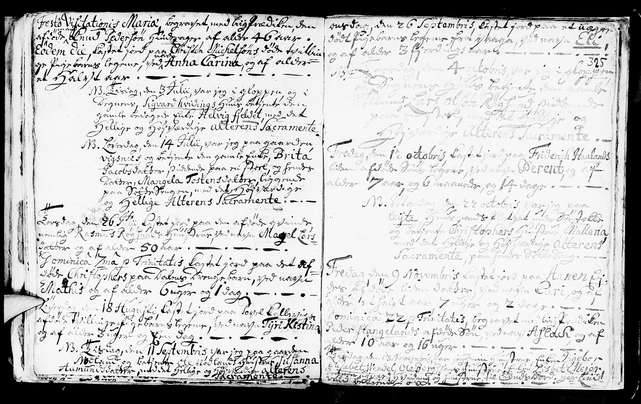 Avaldsnes sokneprestkontor, AV/SAST-A -101851/H/Ha/Haa/L0001: Parish register (official) no. A 1, 1711-1764, p. 325