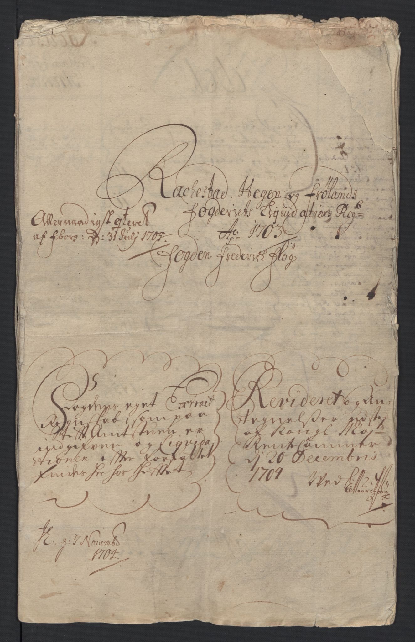 Rentekammeret inntil 1814, Reviderte regnskaper, Fogderegnskap, RA/EA-4092/R07/L0295: Fogderegnskap Rakkestad, Heggen og Frøland, 1703, p. 5