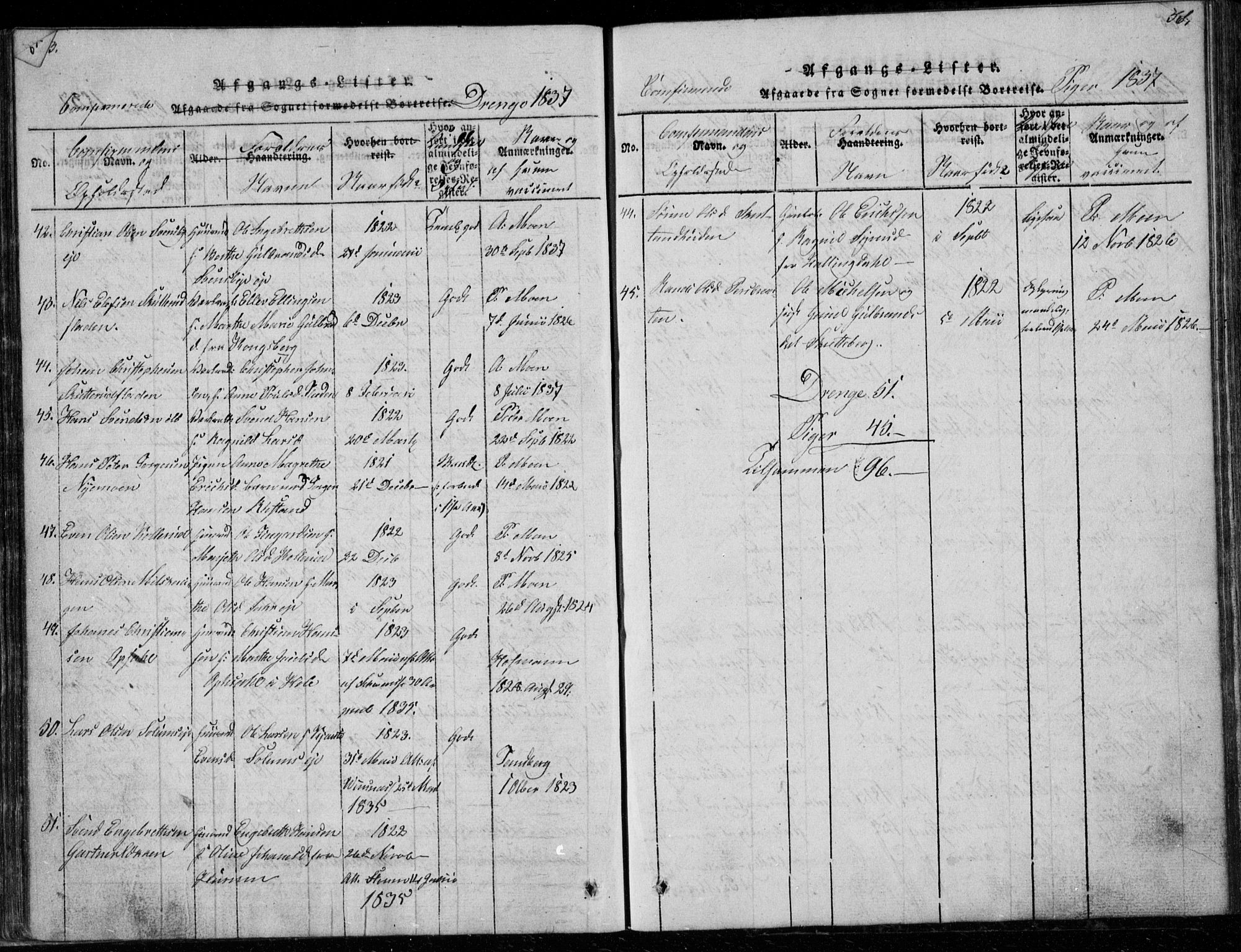 Modum kirkebøker, AV/SAKO-A-234/G/Ga/L0003: Parish register (copy) no. I 3, 1832-1842, p. 563-564