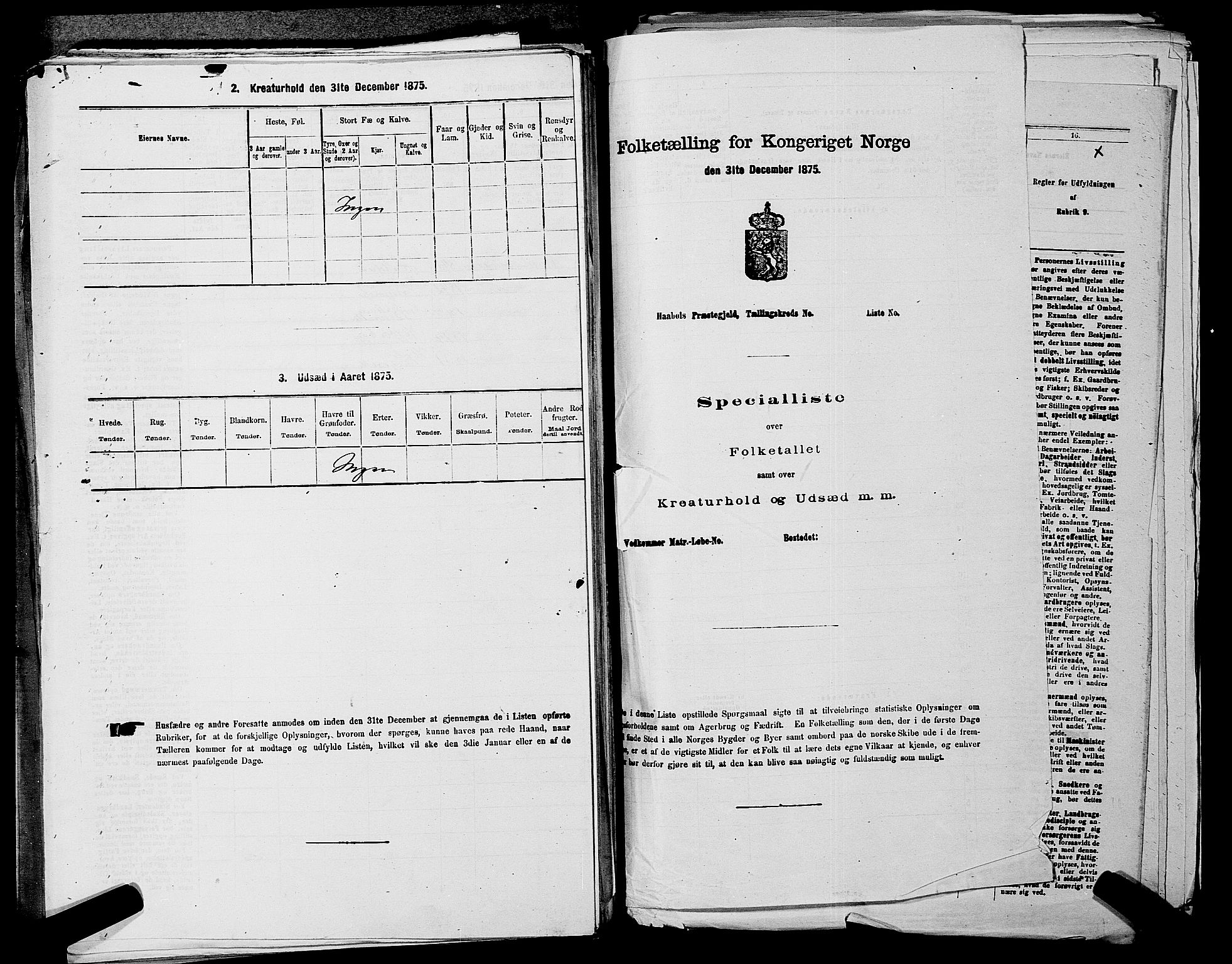 RA, 1875 census for 0218aP Vestre Aker, 1875, p. 681