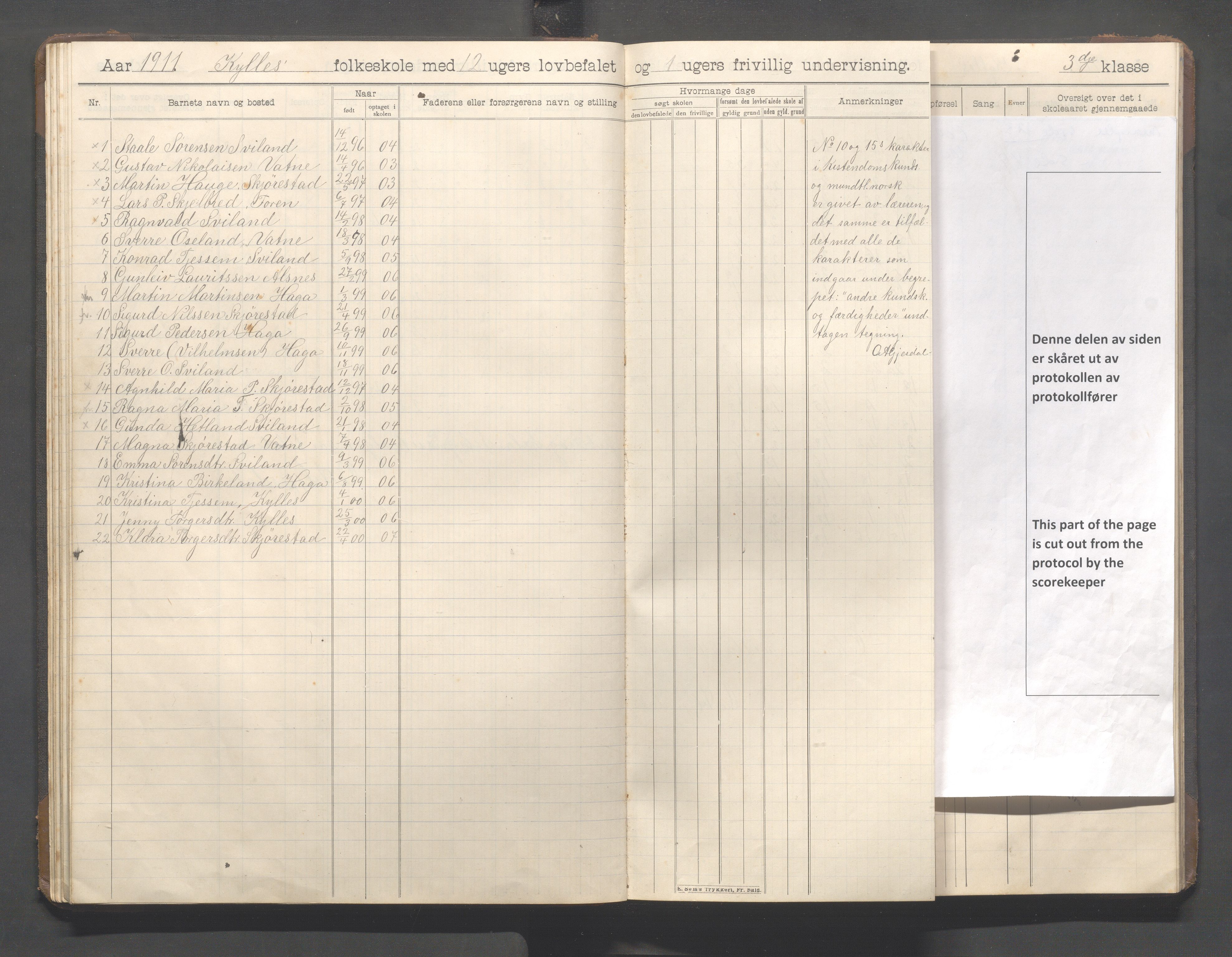 Høyland kommune - Sviland skole m.fl., IKAR/K-100091/E/L0001: Skoleprotokoll, 1906-1922, p. 37