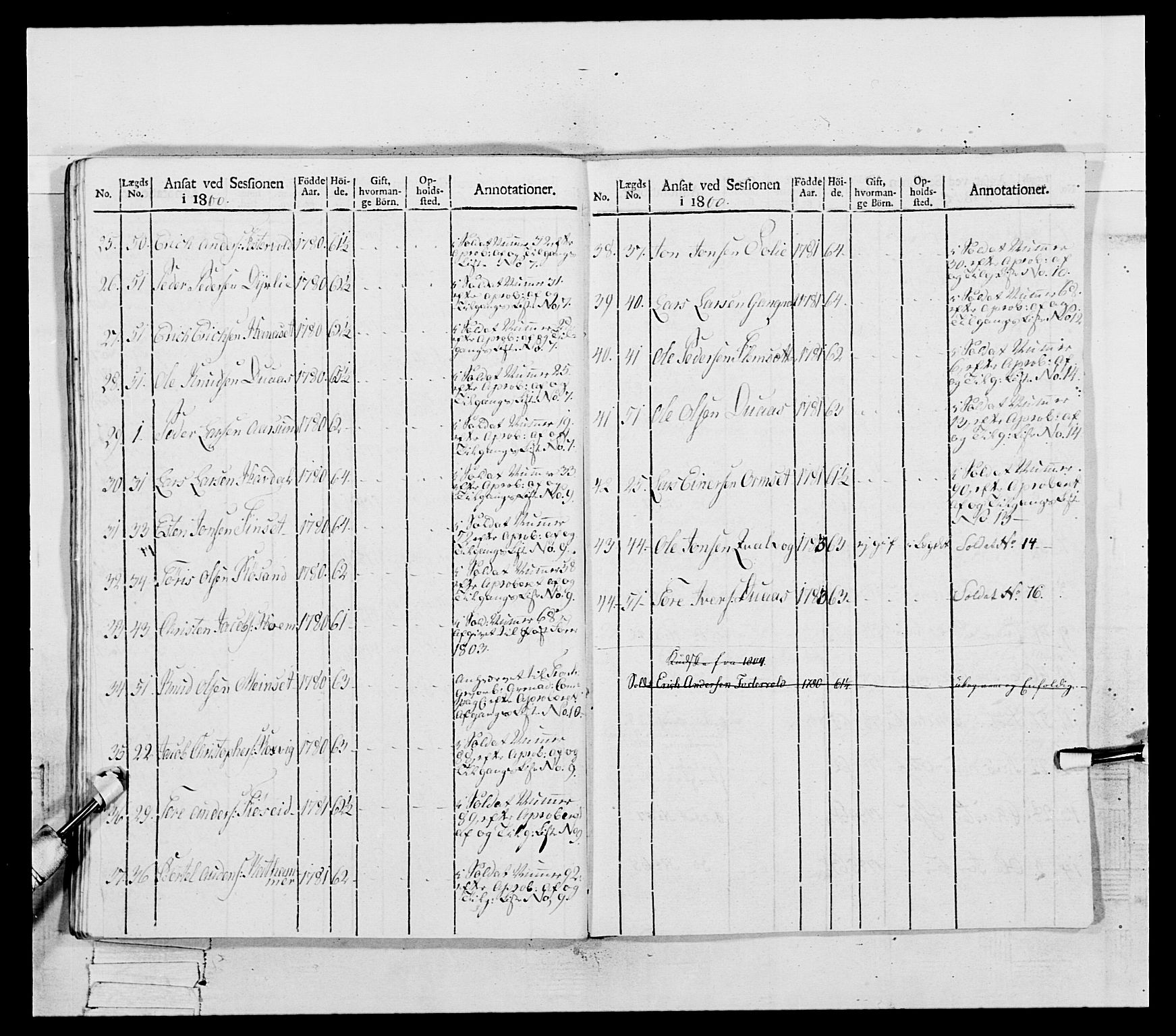 Generalitets- og kommissariatskollegiet, Det kongelige norske kommissariatskollegium, AV/RA-EA-5420/E/Eh/L0081: 2. Trondheimske nasjonale infanteriregiment, 1801-1804, p. 426