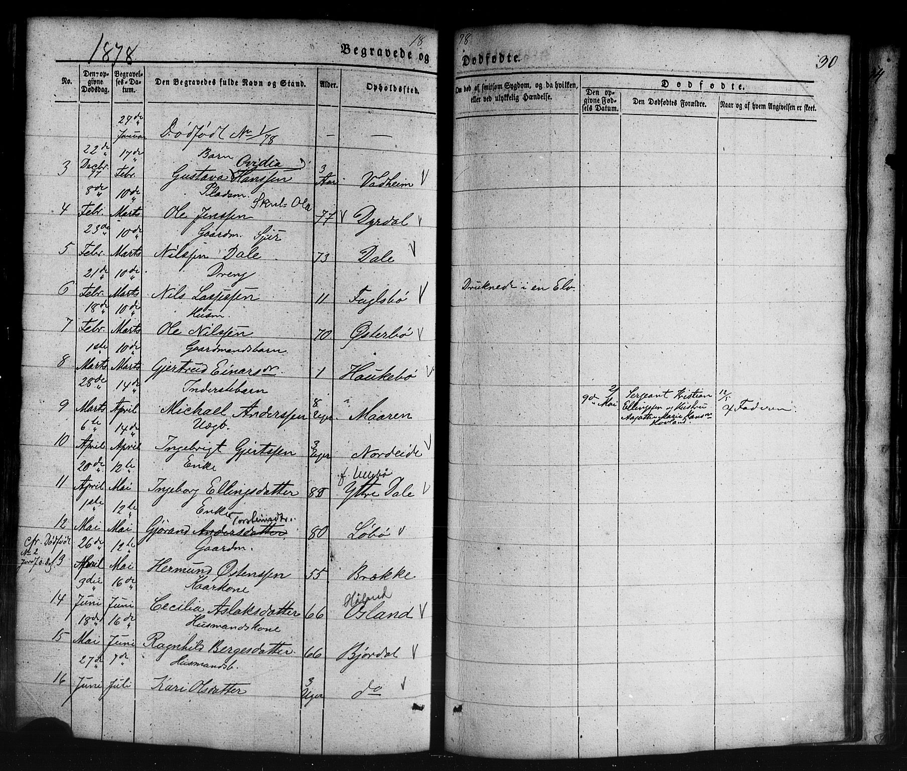 Lavik sokneprestembete, AV/SAB-A-80901: Parish register (copy) no. B 1, 1854-1881, p. 30