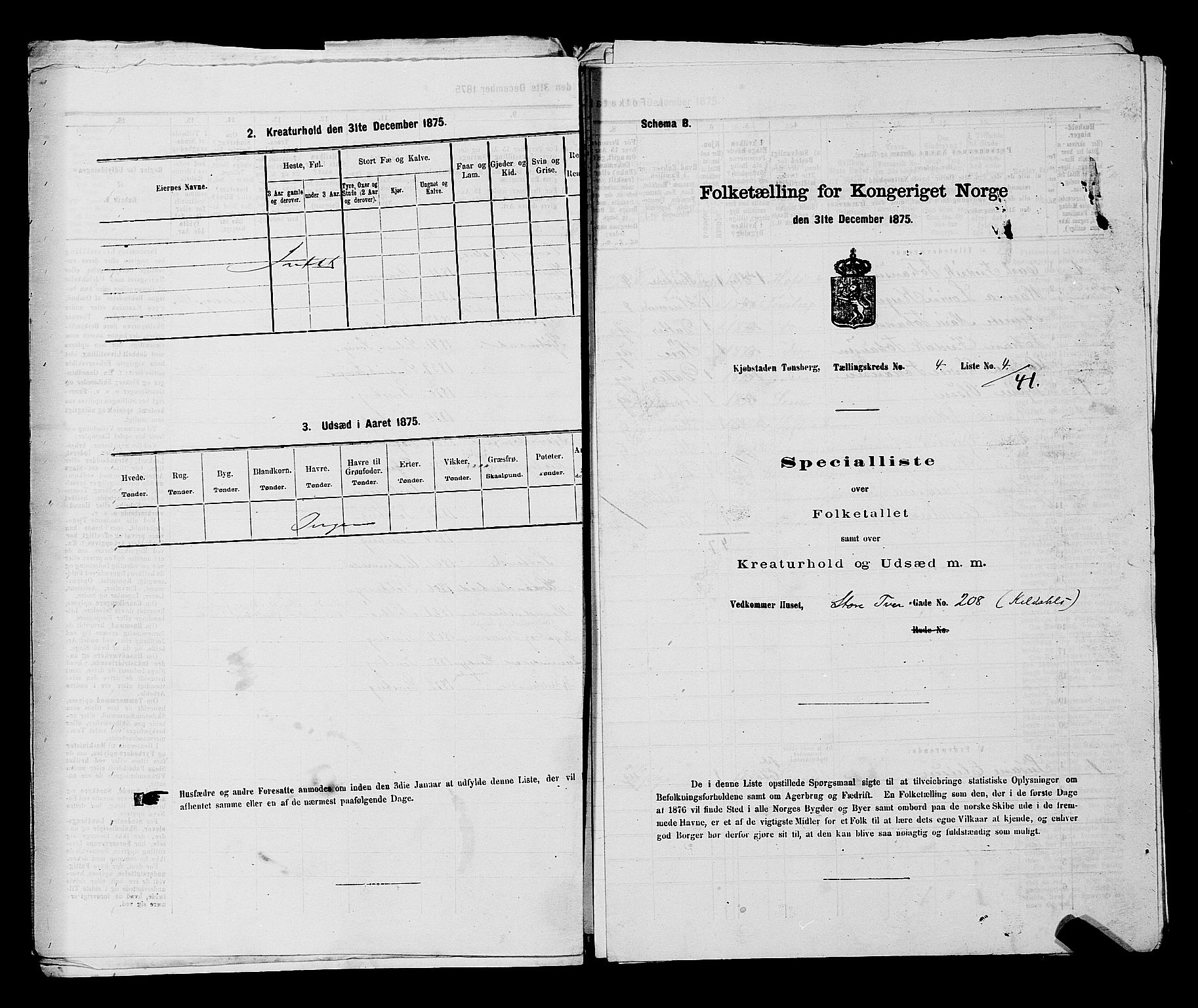 SAKO, 1875 census for 0705P Tønsberg, 1875, p. 119