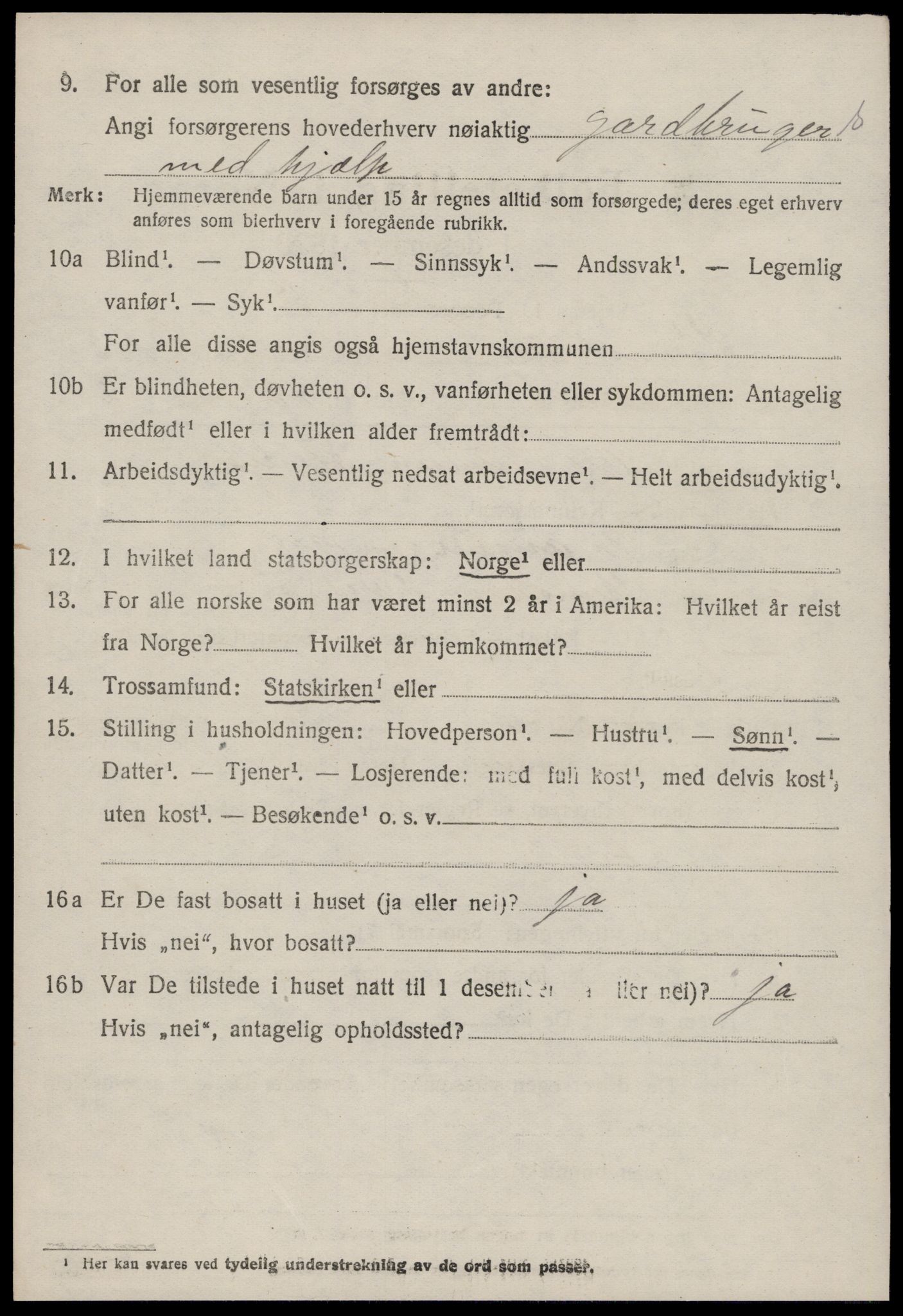 SAT, 1920 census for Stemshaug, 1920, p. 665