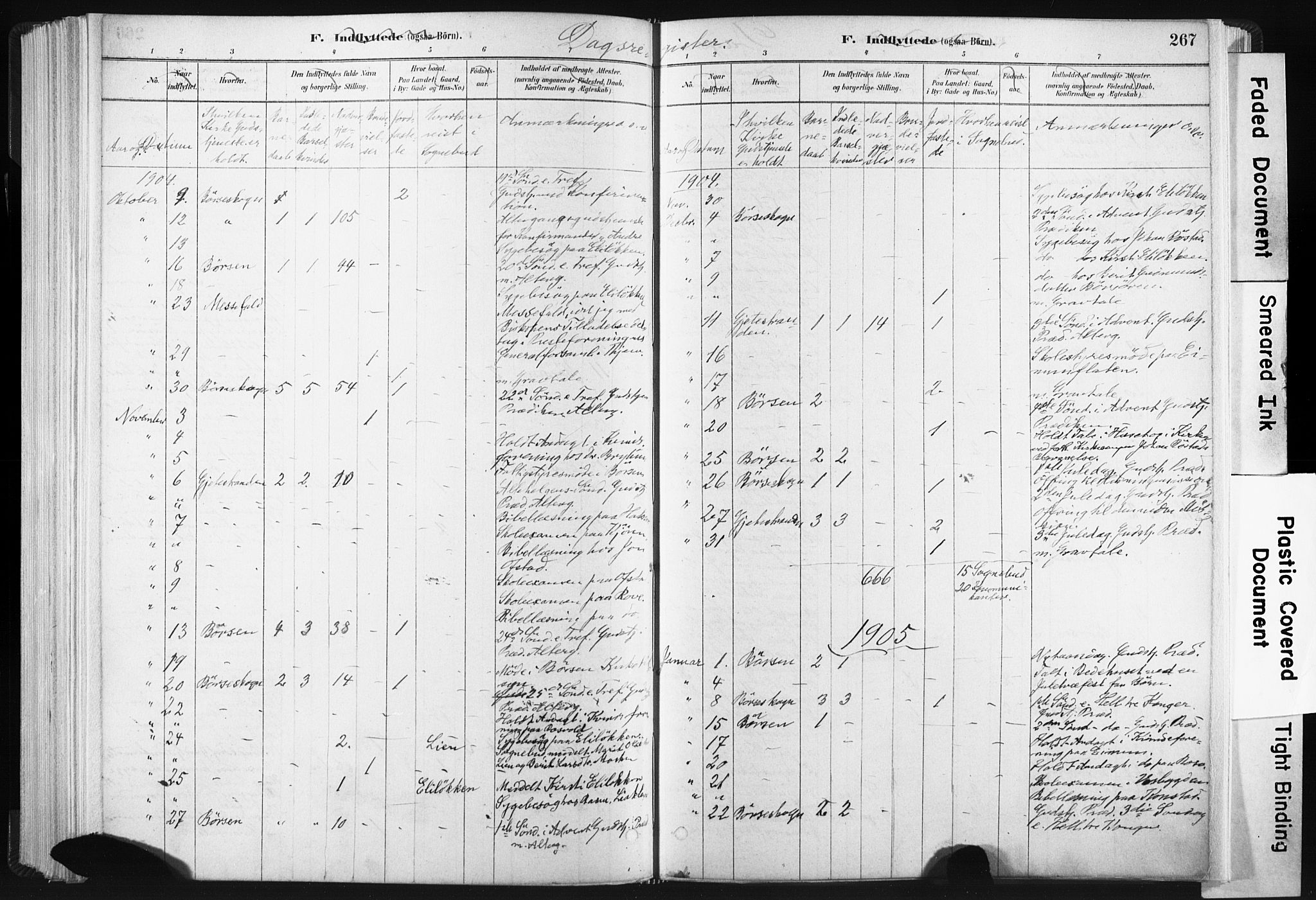 Ministerialprotokoller, klokkerbøker og fødselsregistre - Sør-Trøndelag, SAT/A-1456/665/L0773: Parish register (official) no. 665A08, 1879-1905, p. 267