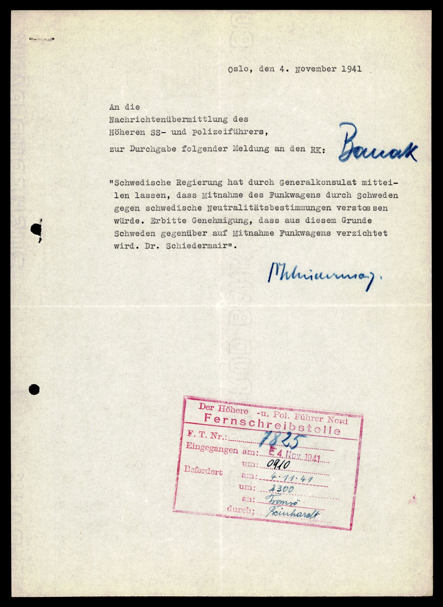 Forsvarets Overkommando. 2 kontor. Arkiv 11.4. Spredte tyske arkivsaker, AV/RA-RAFA-7031/D/Dar/Darb/L0002: Reichskommissariat, 1940-1945, p. 164