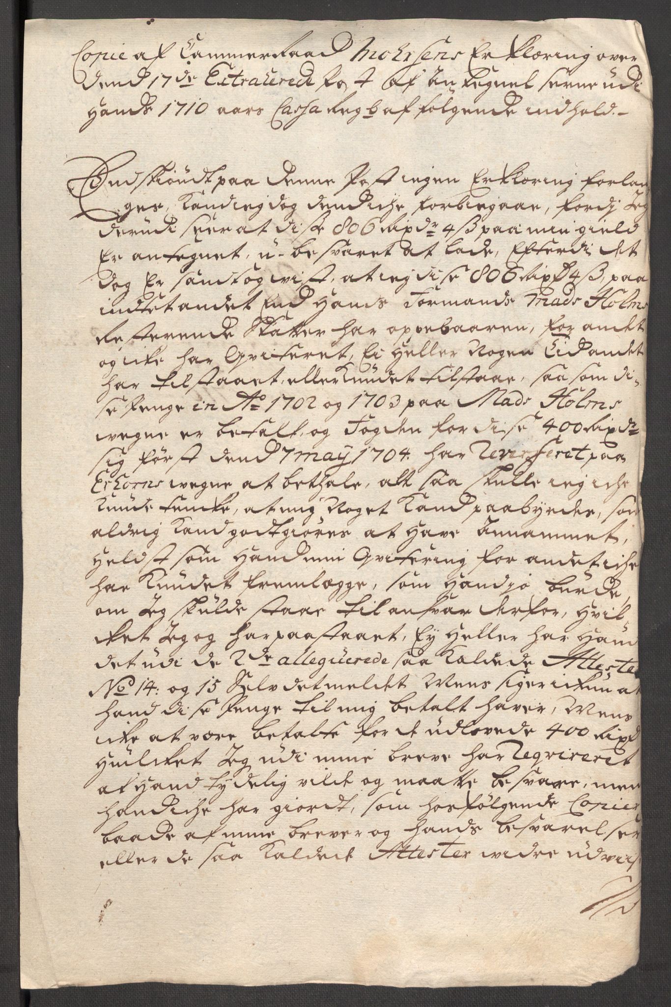 Rentekammeret inntil 1814, Reviderte regnskaper, Fogderegnskap, AV/RA-EA-4092/R51/L3191: Fogderegnskap Nordhordland og Voss, 1710, p. 383