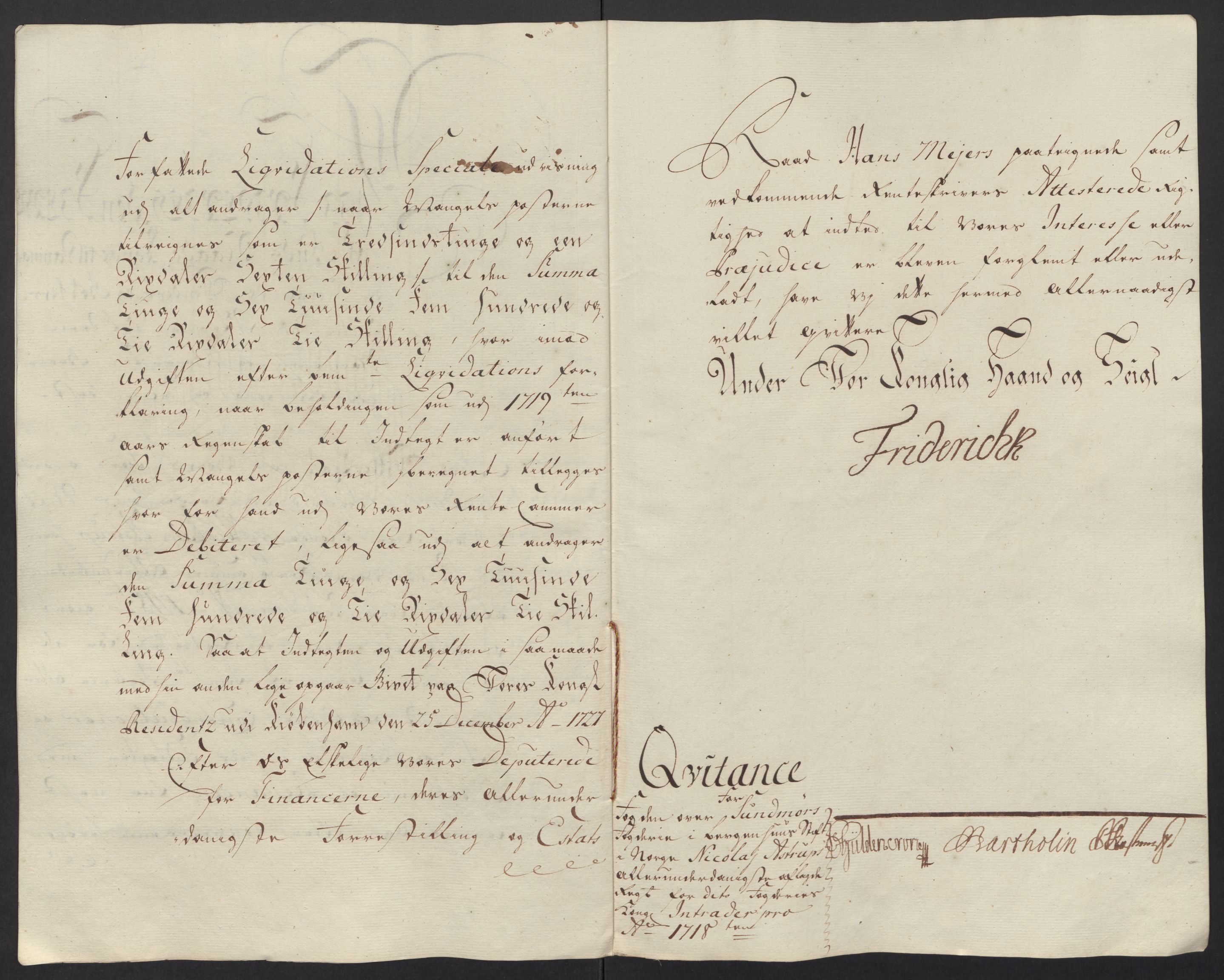 Rentekammeret inntil 1814, Reviderte regnskaper, Fogderegnskap, AV/RA-EA-4092/R54/L3570: Fogderegnskap Sunnmøre, 1718, p. 23