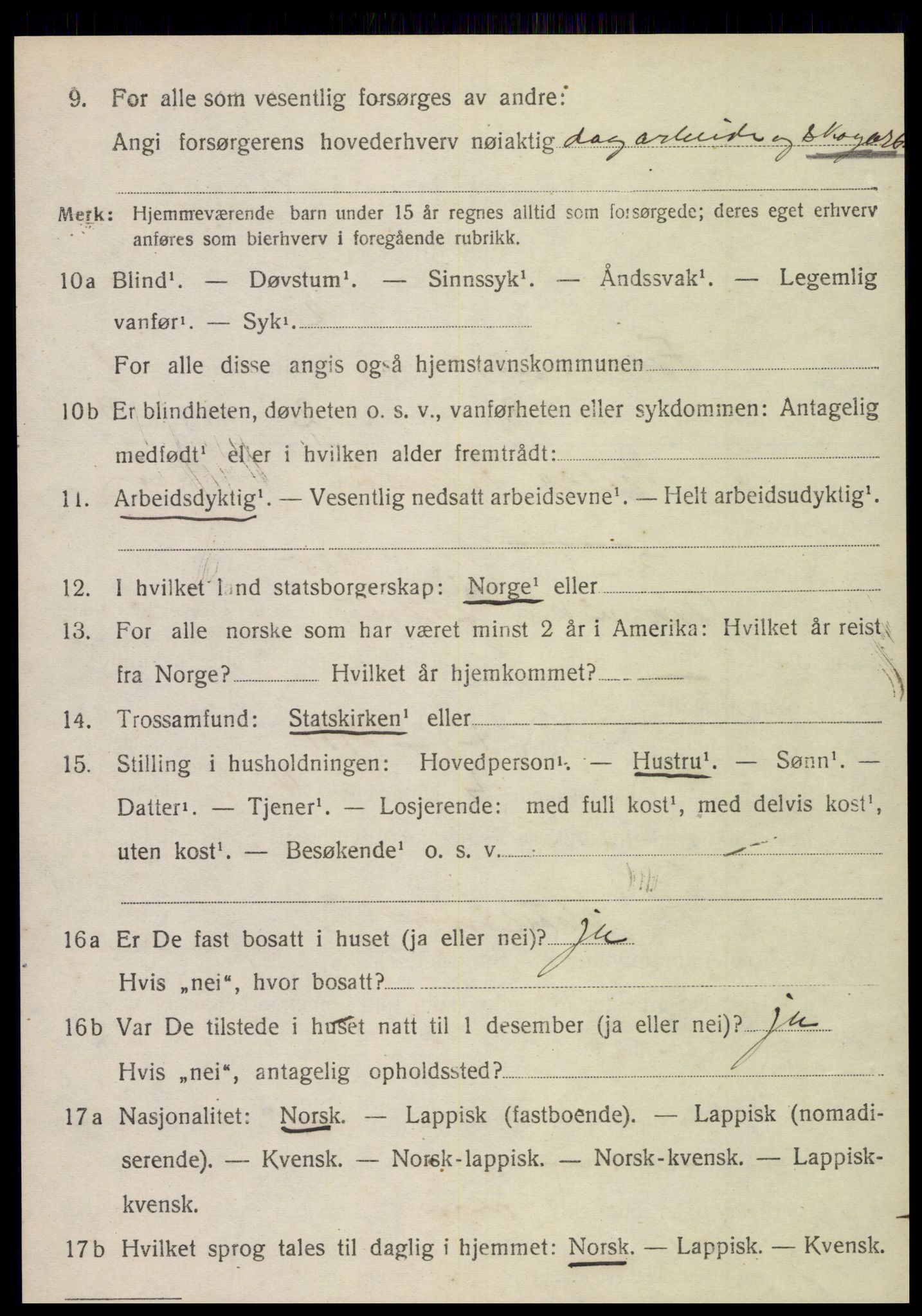 SAT, 1920 census for Foldereid, 1920, p. 469