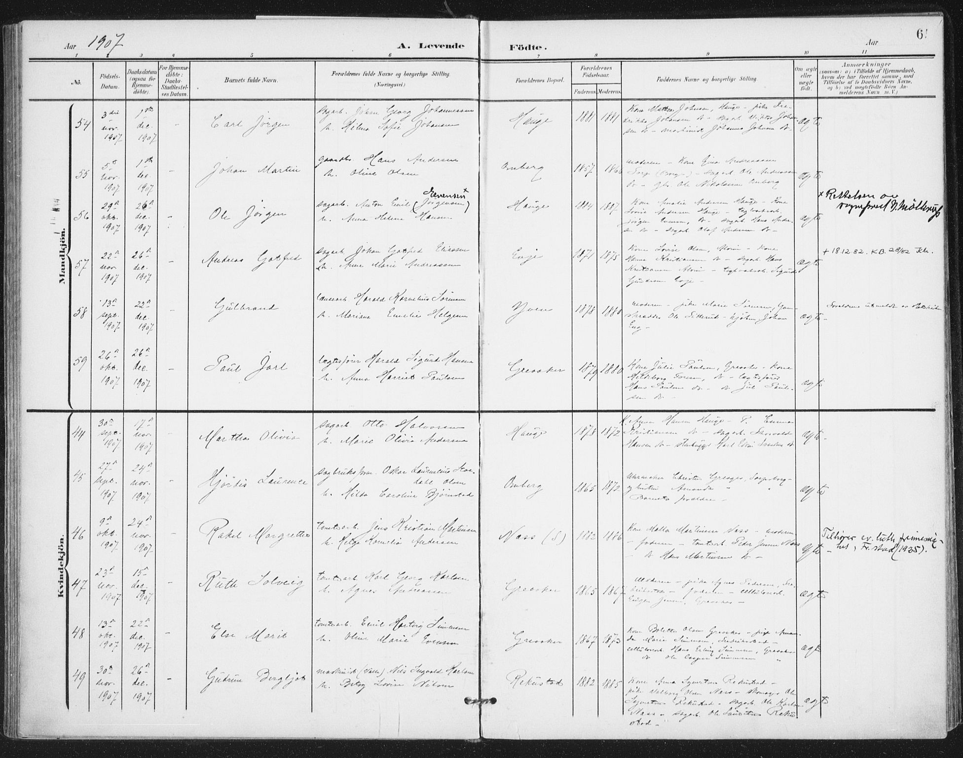 Rolvsøy prestekontor Kirkebøker, AV/SAO-A-2004/F/Fa/L0001: Parish register (official) no. 1, 1901-1909, p. 65