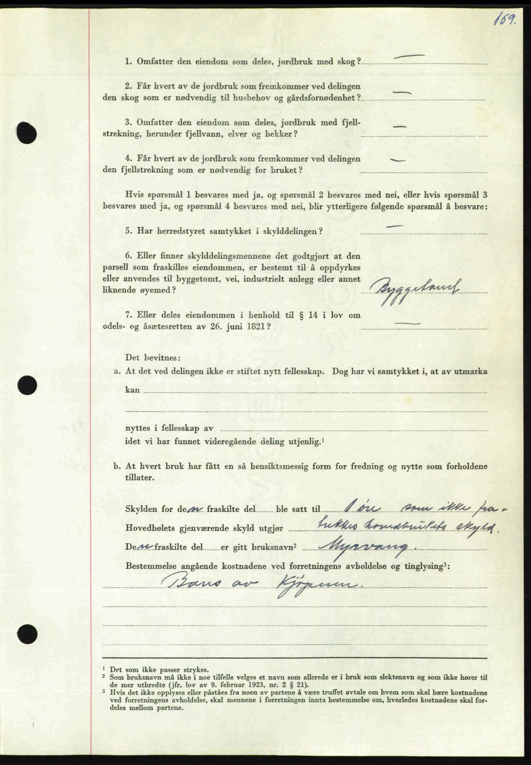 Nordmøre sorenskriveri, AV/SAT-A-4132/1/2/2Ca: Mortgage book no. A114, 1950-1950, Diary no: : 539/1950