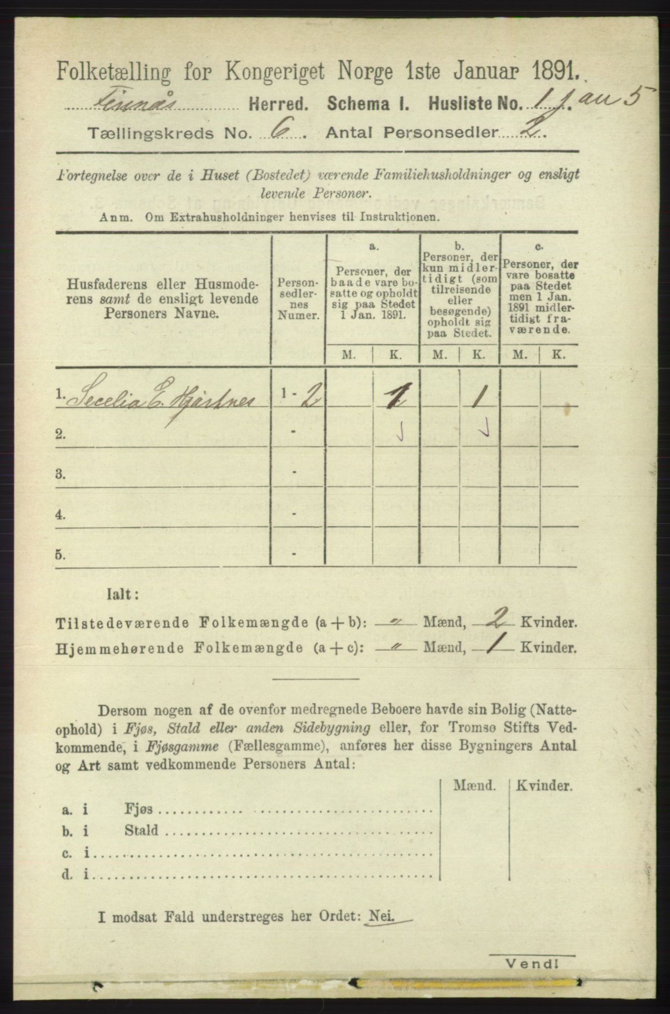 RA, 1891 census for 1218 Finnås, 1891, p. 2314