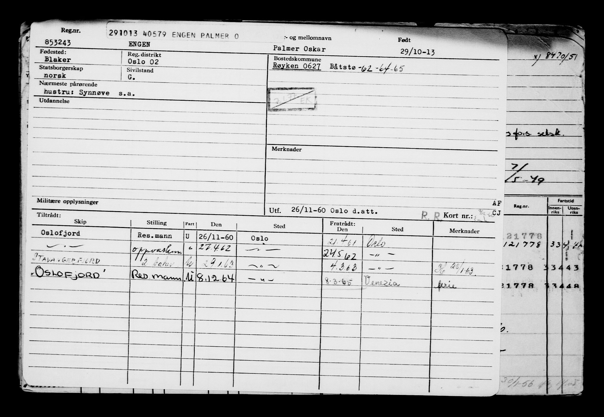 Direktoratet for sjømenn, AV/RA-S-3545/G/Gb/L0116: Hovedkort, 1913, p. 279