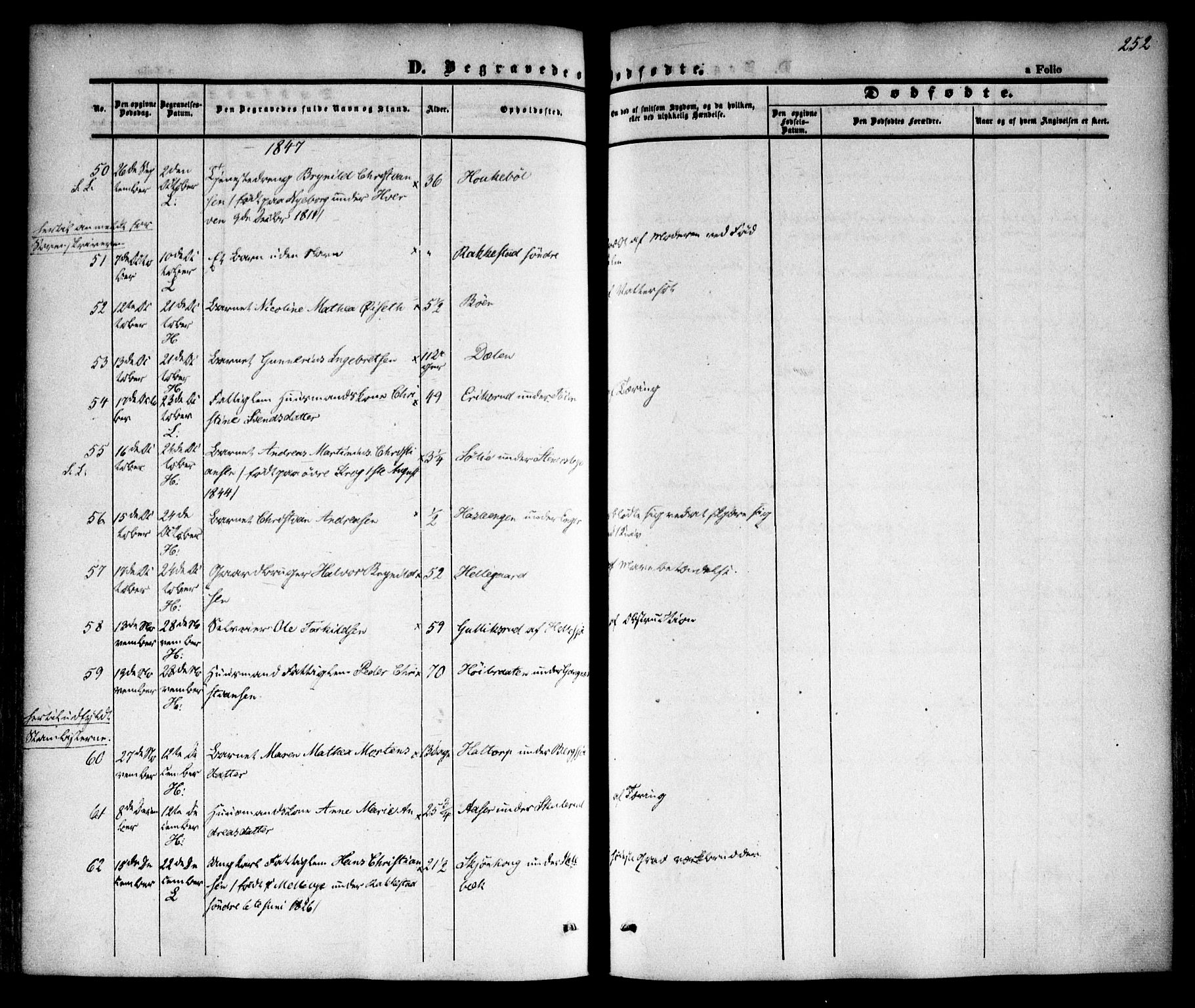 Høland prestekontor Kirkebøker, SAO/A-10346a/F/Fa/L0009: Parish register (official) no. I 9, 1846-1853, p. 252