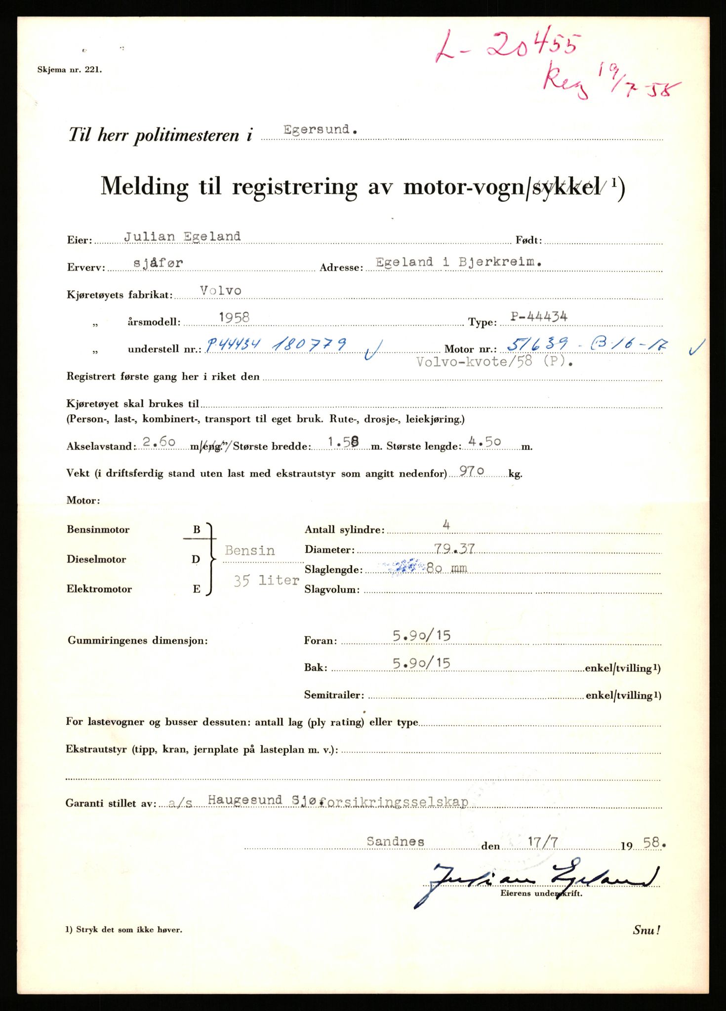 Stavanger trafikkstasjon, AV/SAST-A-101942/0/F/L0036: L-20000 - L-20499, 1930-1971, p. 1753