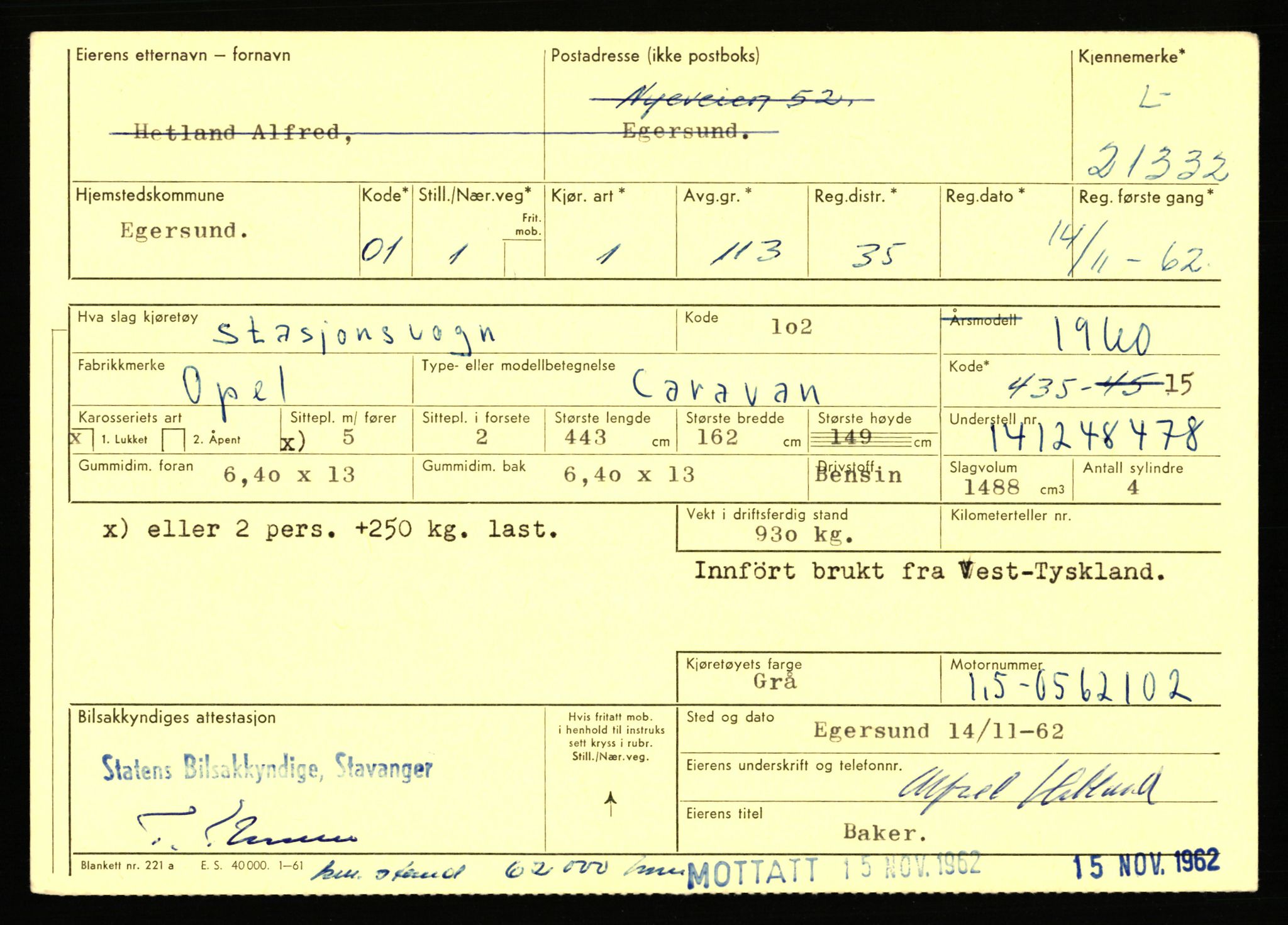 Stavanger trafikkstasjon, AV/SAST-A-101942/0/F/L0037: L-20500 - L-21499, 1930-1971, p. 2059