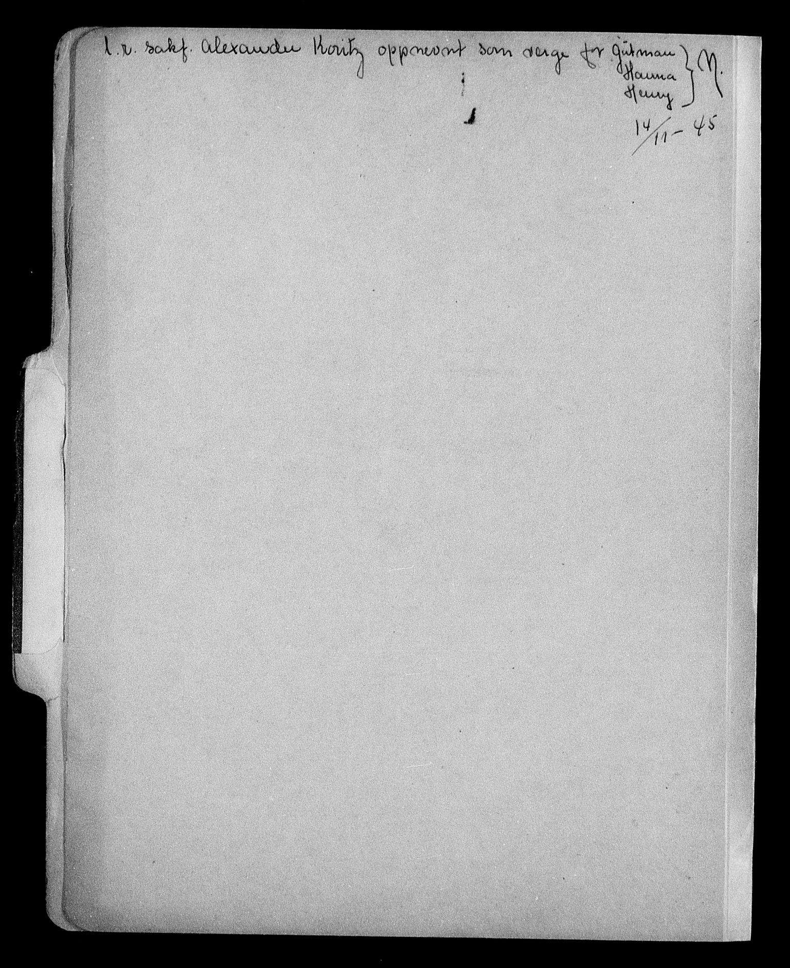 Justisdepartementet, Tilbakeføringskontoret for inndratte formuer, AV/RA-S-1564/H/Hc/Hcc/L0967: --, 1945-1947, p. 3