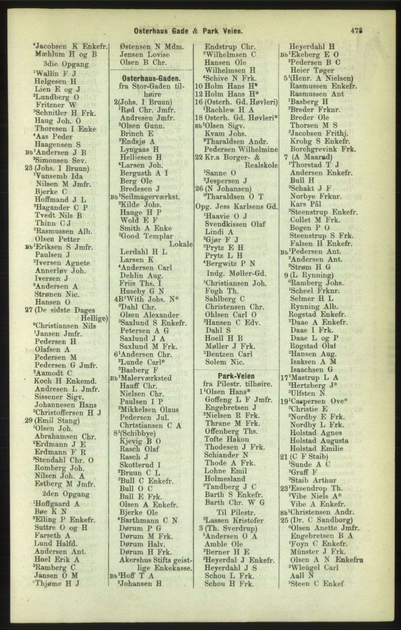 Kristiania/Oslo adressebok, PUBL/-, 1886, p. 473