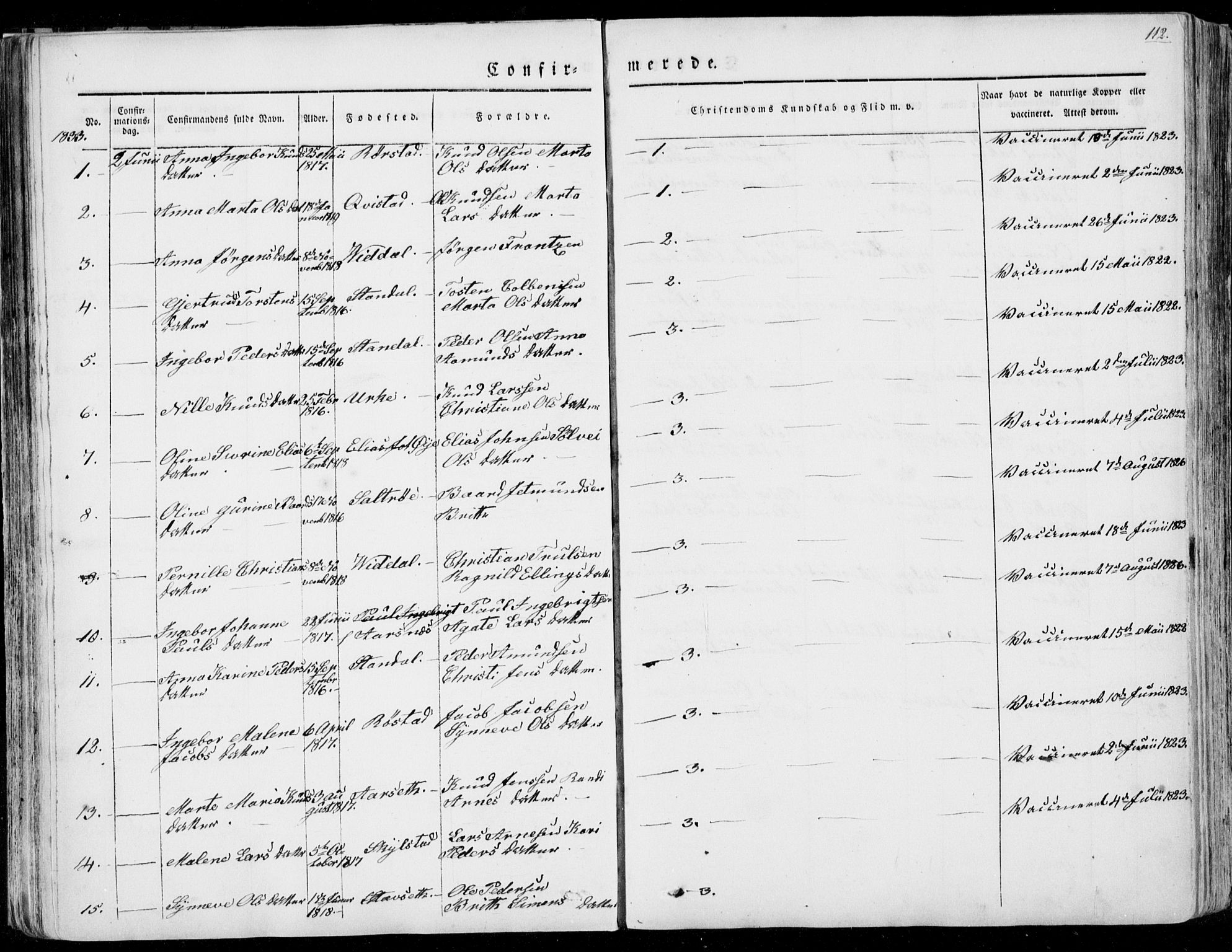 Ministerialprotokoller, klokkerbøker og fødselsregistre - Møre og Romsdal, AV/SAT-A-1454/515/L0208: Parish register (official) no. 515A04, 1830-1846, p. 112