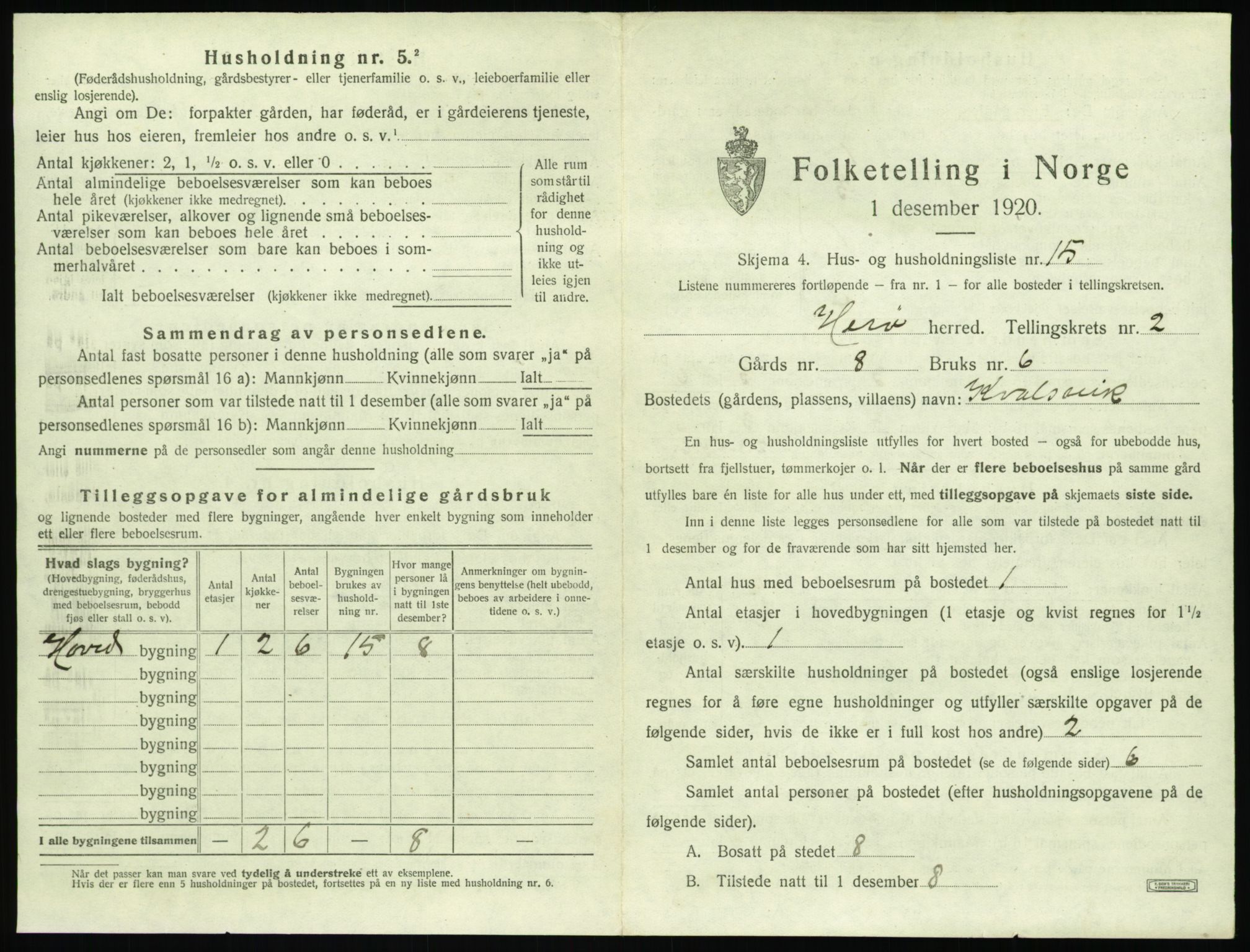 SAT, 1920 census for Herøy (MR), 1920, p. 173