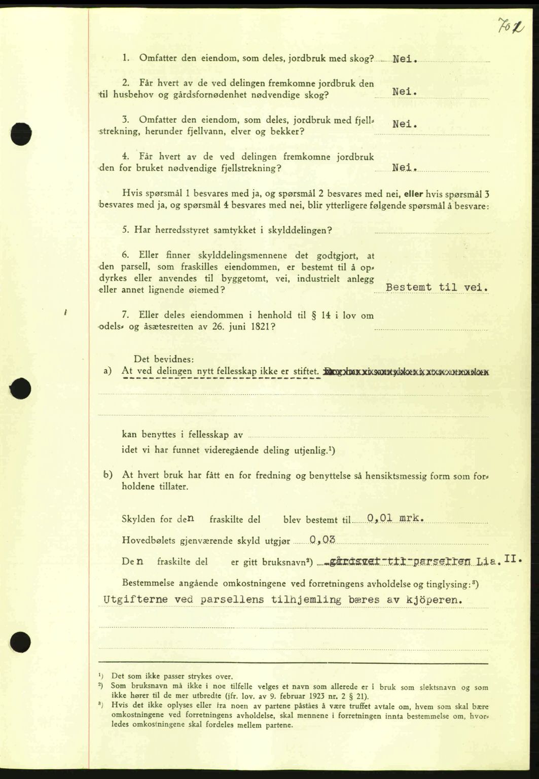 Nordmøre sorenskriveri, AV/SAT-A-4132/1/2/2Ca: Mortgage book no. A92, 1942-1942, Diary no: : 1285/1942