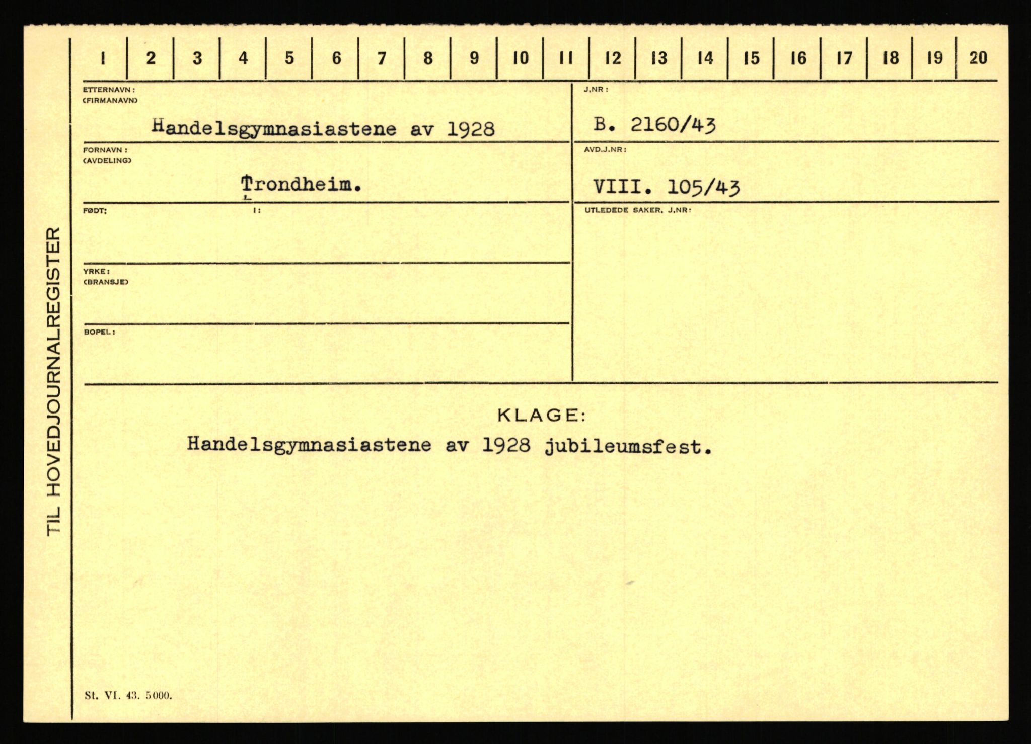 Statspolitiet - Hovedkontoret / Osloavdelingen, AV/RA-S-1329/C/Ca/L0006: Hanche - Hokstvedt, 1943-1945, p. 22