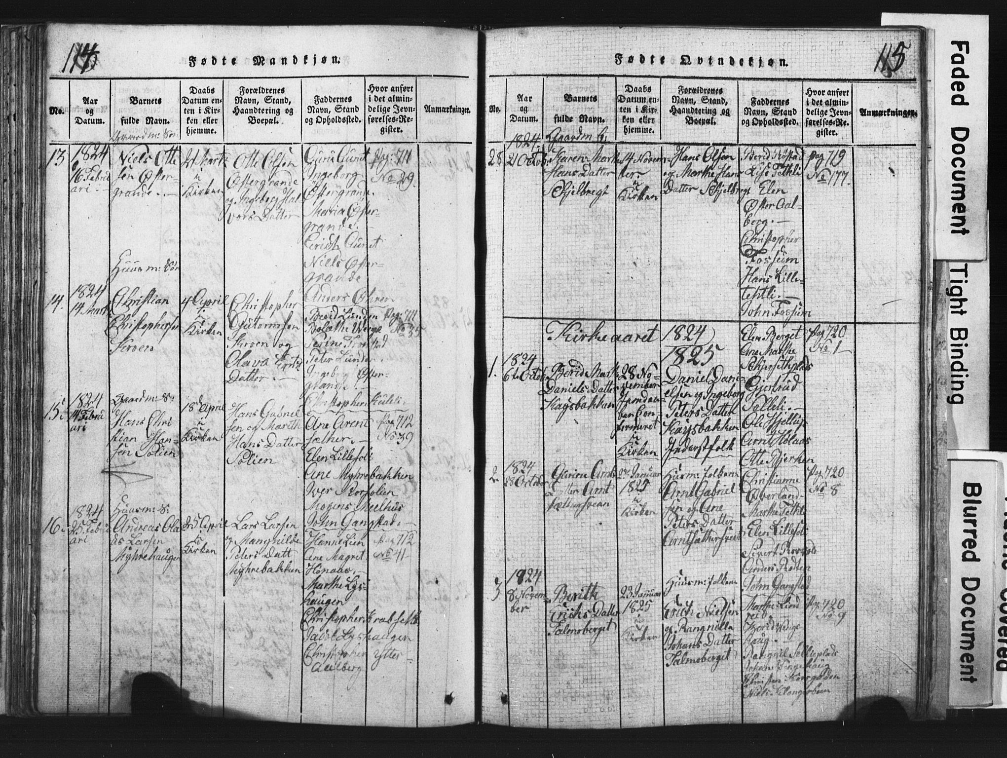Ministerialprotokoller, klokkerbøker og fødselsregistre - Nord-Trøndelag, SAT/A-1458/701/L0017: Parish register (copy) no. 701C01, 1817-1825, p. 114-115