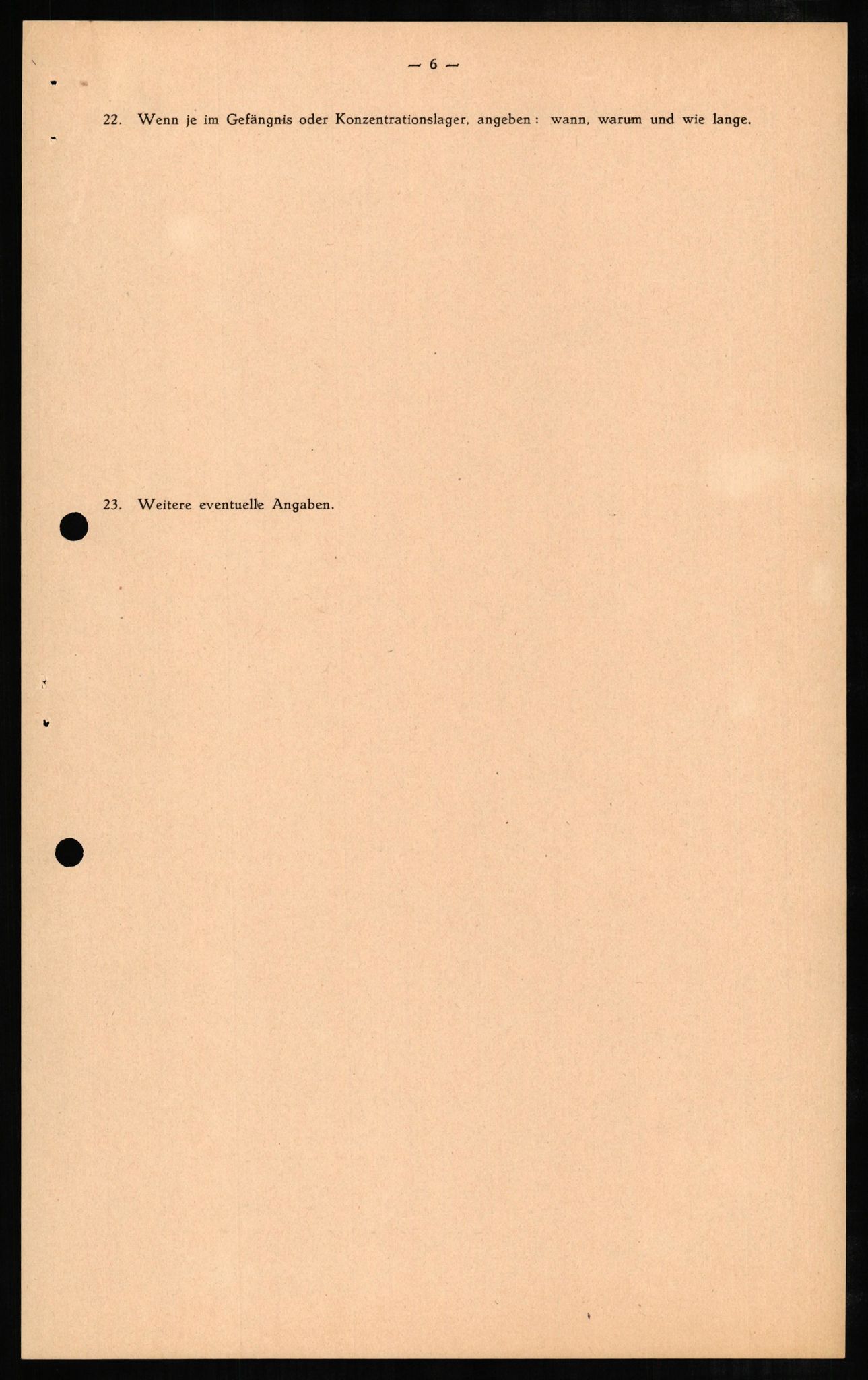 Forsvaret, Forsvarets overkommando II, RA/RAFA-3915/D/Db/L0006: CI Questionaires. Tyske okkupasjonsstyrker i Norge. Tyskere., 1945-1946, p. 261