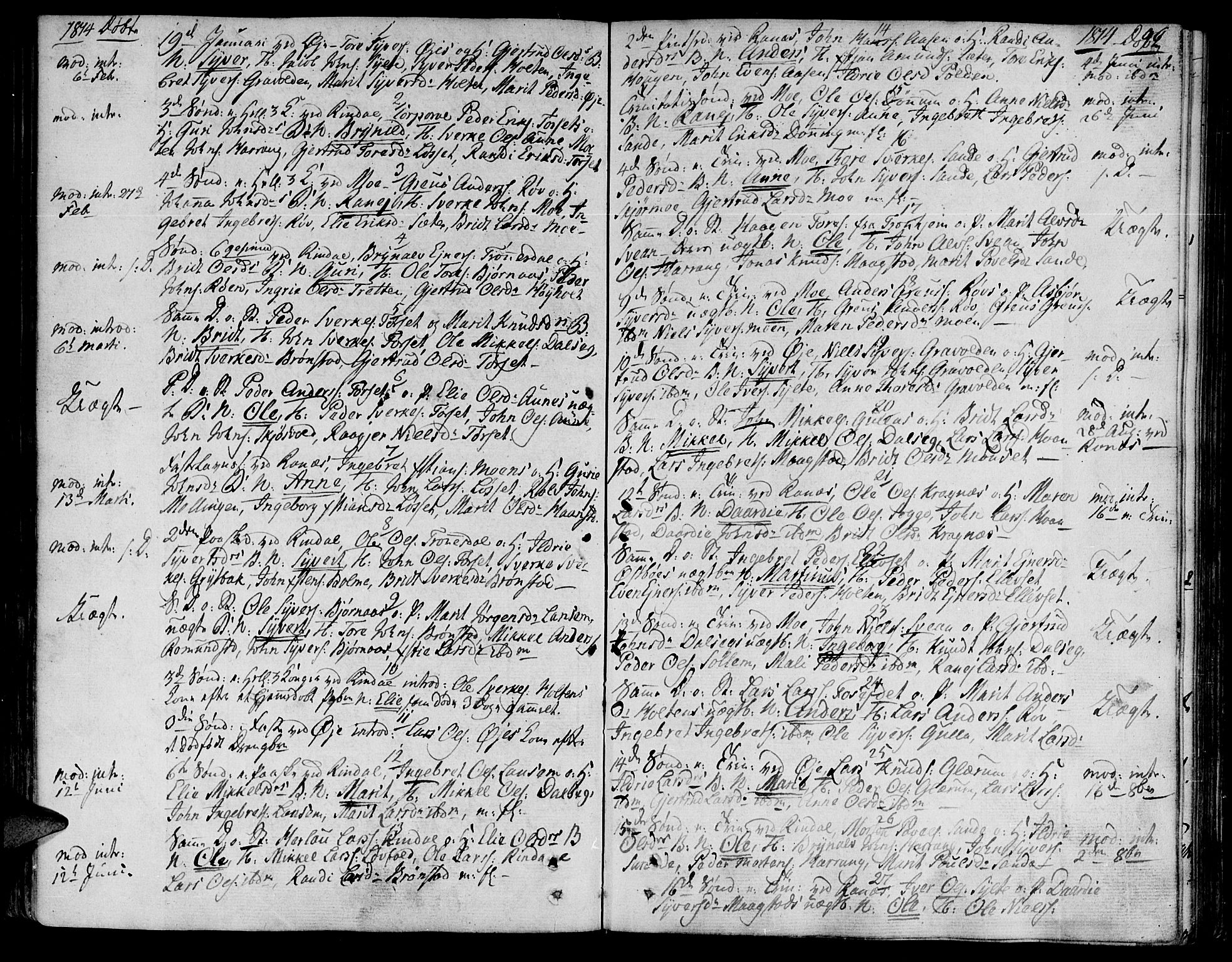 Ministerialprotokoller, klokkerbøker og fødselsregistre - Møre og Romsdal, SAT/A-1454/595/L1040: Parish register (official) no. 595A02, 1797-1819, p. 96