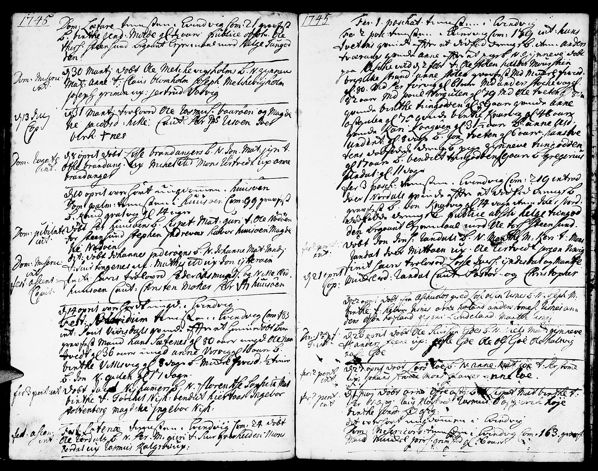 Gulen sokneprestembete, SAB/A-80201/H/Haa/Haaa/L0011: Parish register (official) no. A 11, 1736-1749, p. 50
