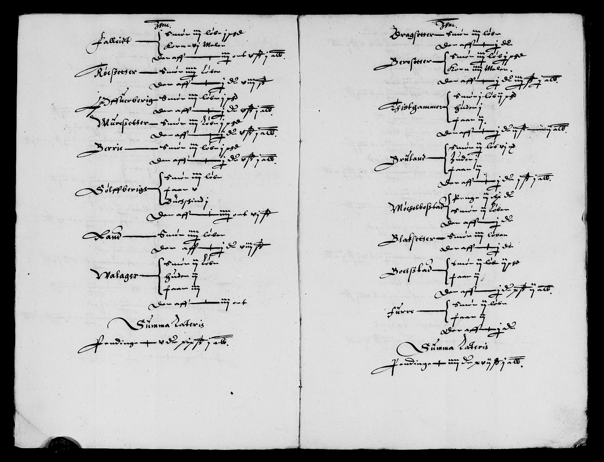 Rentekammeret inntil 1814, Reviderte regnskaper, Lensregnskaper, AV/RA-EA-5023/R/Rb/Rbt/L0066: Bergenhus len, 1633-1635