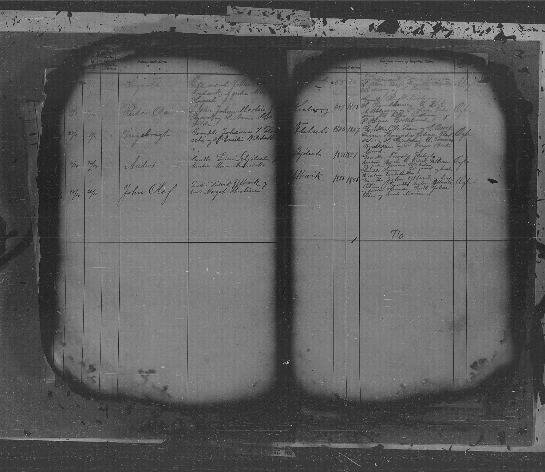 Kristiansund sokneprestkontor, AV/SAT-A-1068/1/I/I1: Parish register (copy) no. 31, 1880-1918, p. 76