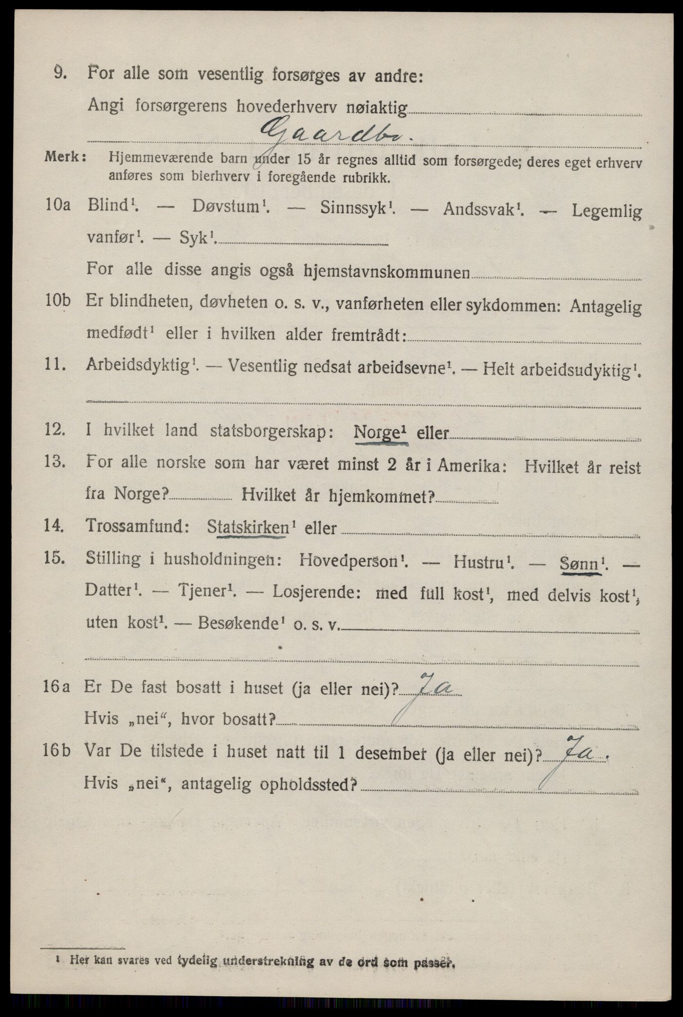 SAST, 1920 census for Skjold, 1920, p. 1715