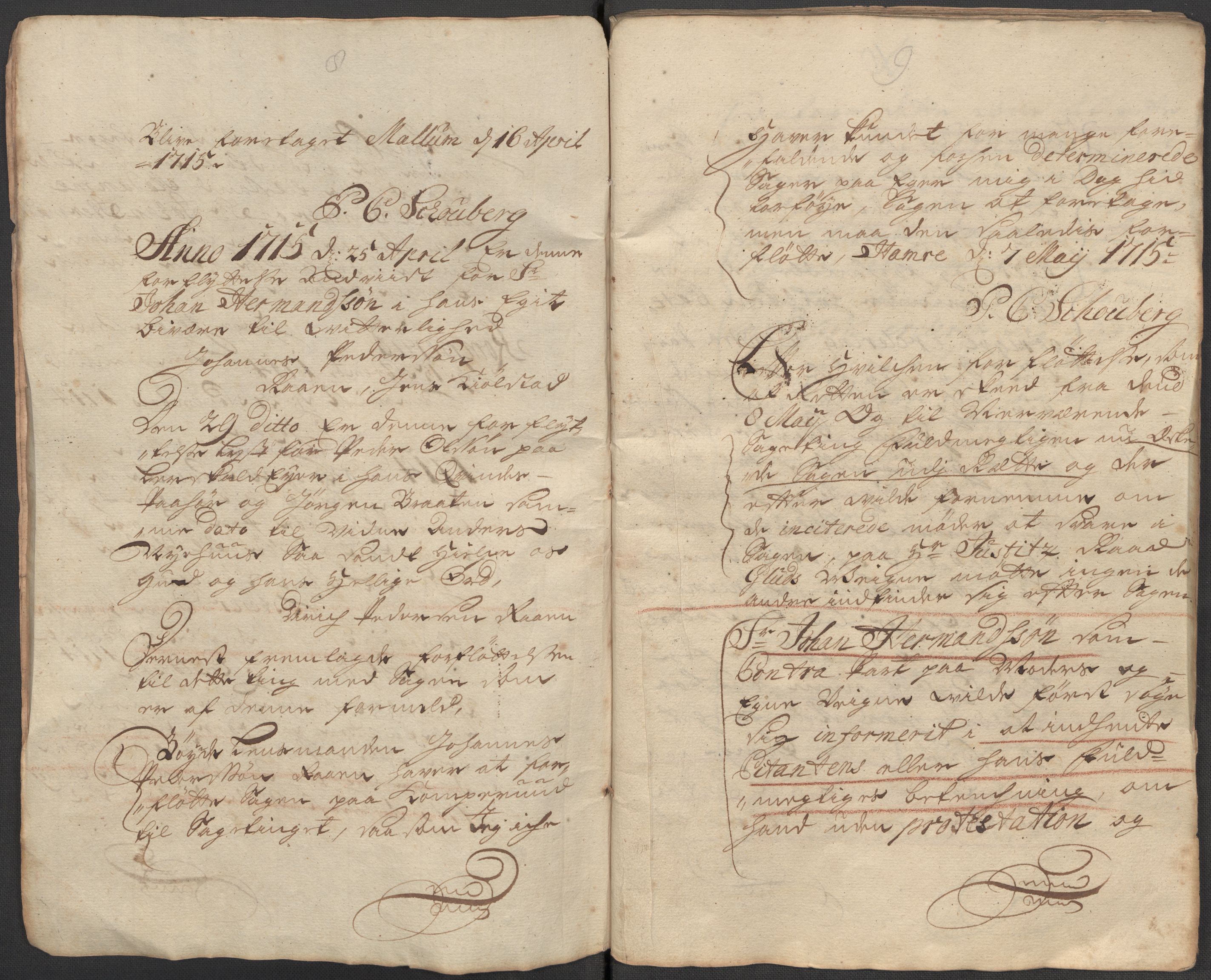 Riksarkivets diplomsamling, AV/RA-EA-5965/F15/L0016: Prestearkiv - Buskerud, 1662-1781, p. 24